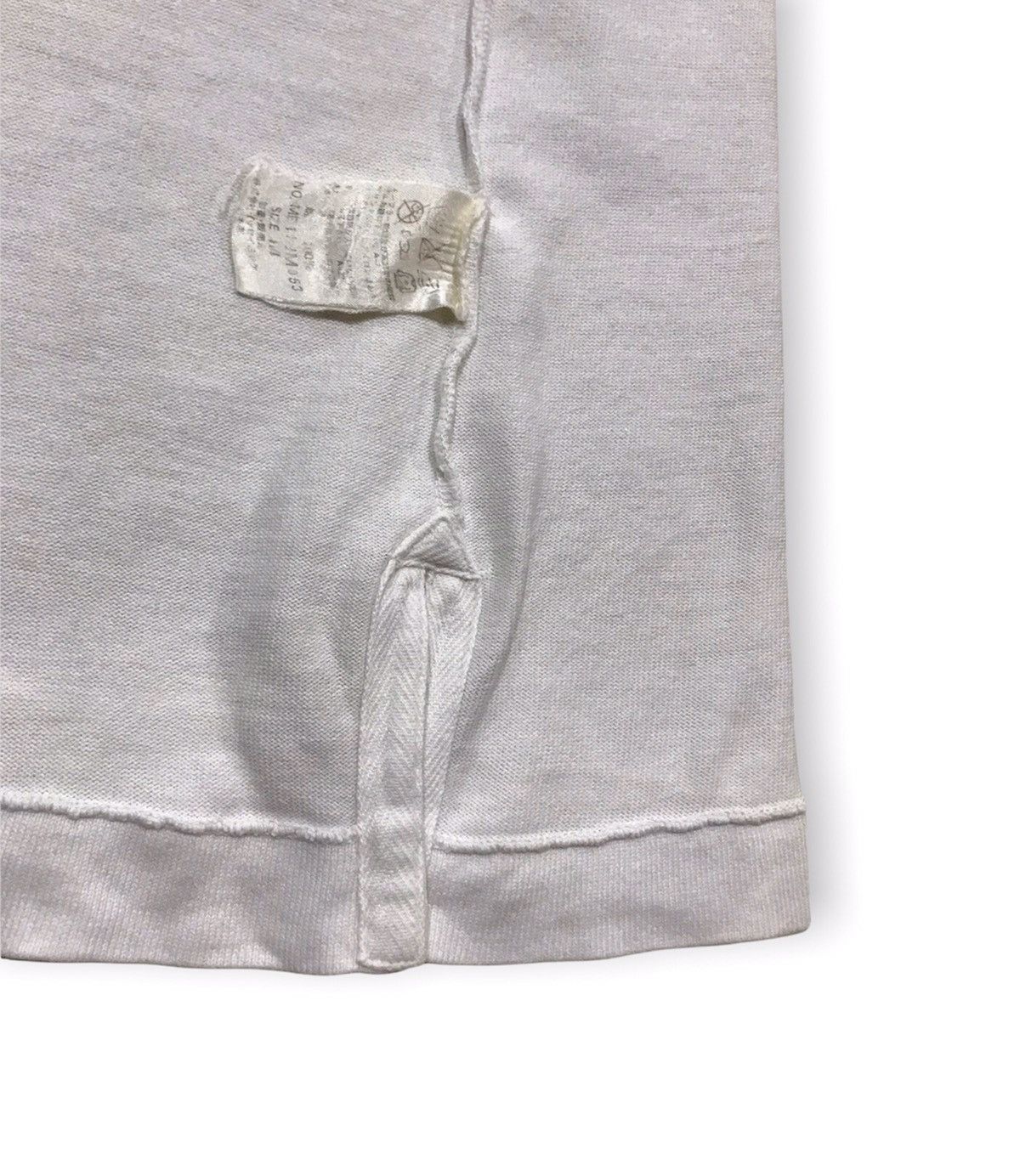 Issey Miyake × Vintage AW92 Thrashed Rugby Shirt Size US M / EU 48-50 / 2 - 7 Thumbnail