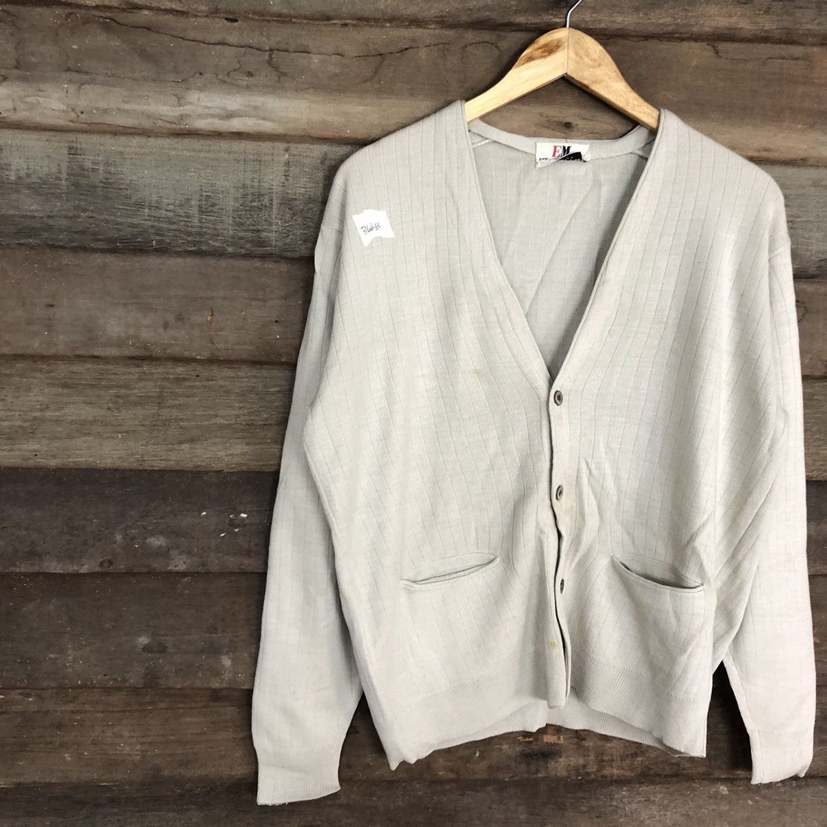 Homespun Knitwear Eagle Moon Meriswear plain vintage knitwear Cardigan #366B Size US L / EU 52-54 / 3 - 7 Thumbnail