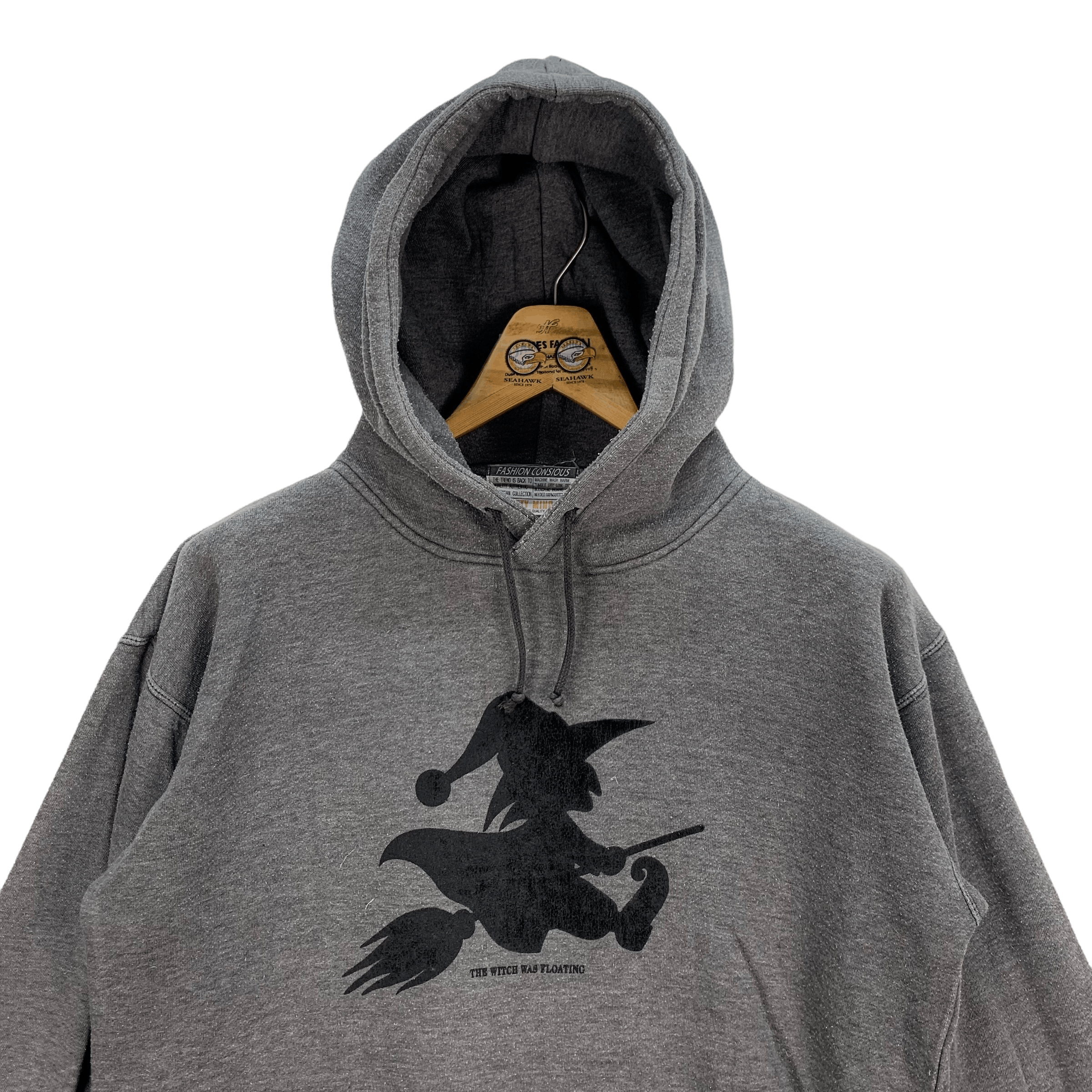 Japanese Brand Wizard on Broomsticks Pullover Hoodies #4022-139 Size US M / EU 48-50 / 2 - 2 Thumbnail