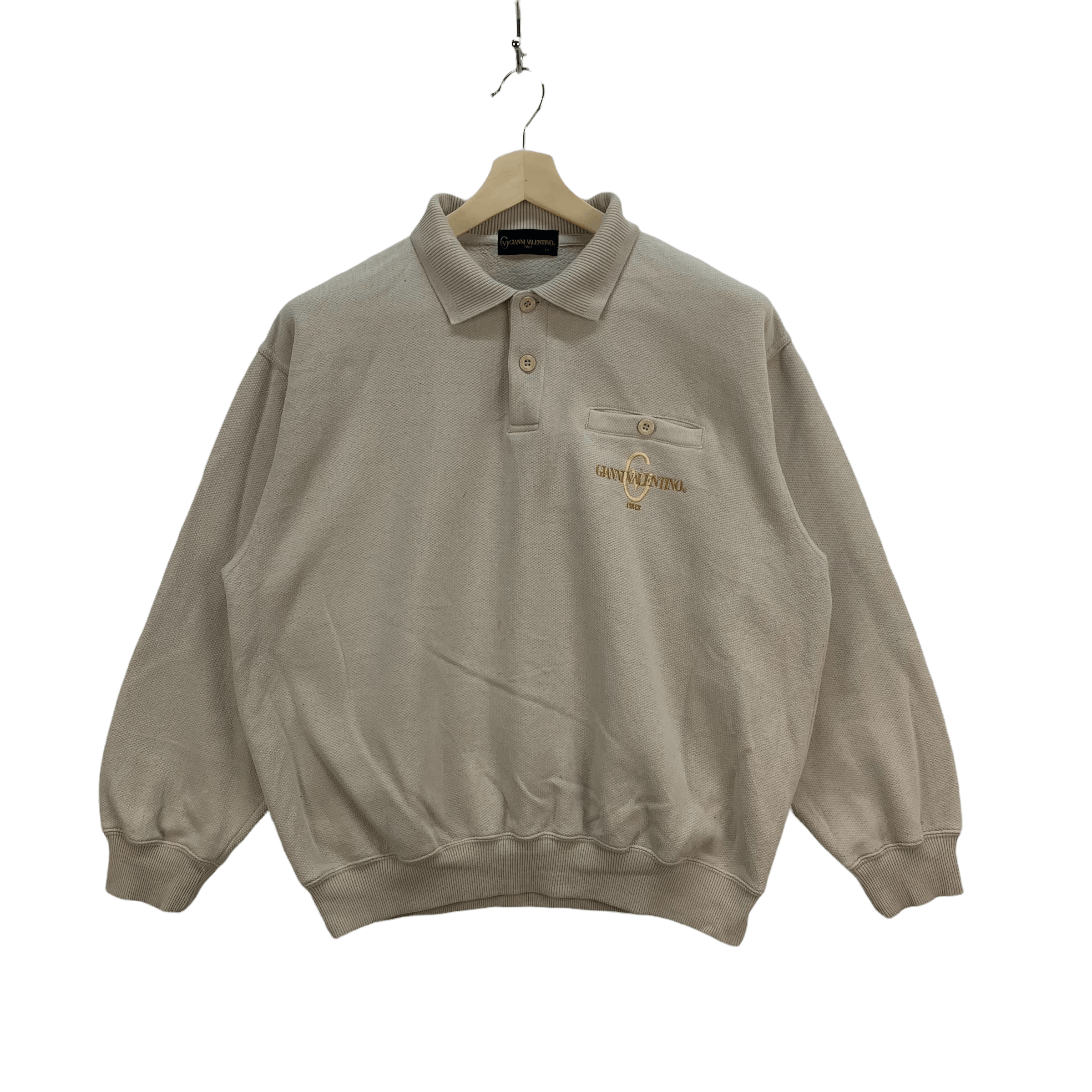 Gianni Valentino Gianni Valentino Single Pocket Collar Sweatshirts #3864-134 Size US L / EU 52-54 / 3 - 1 Thumbnail