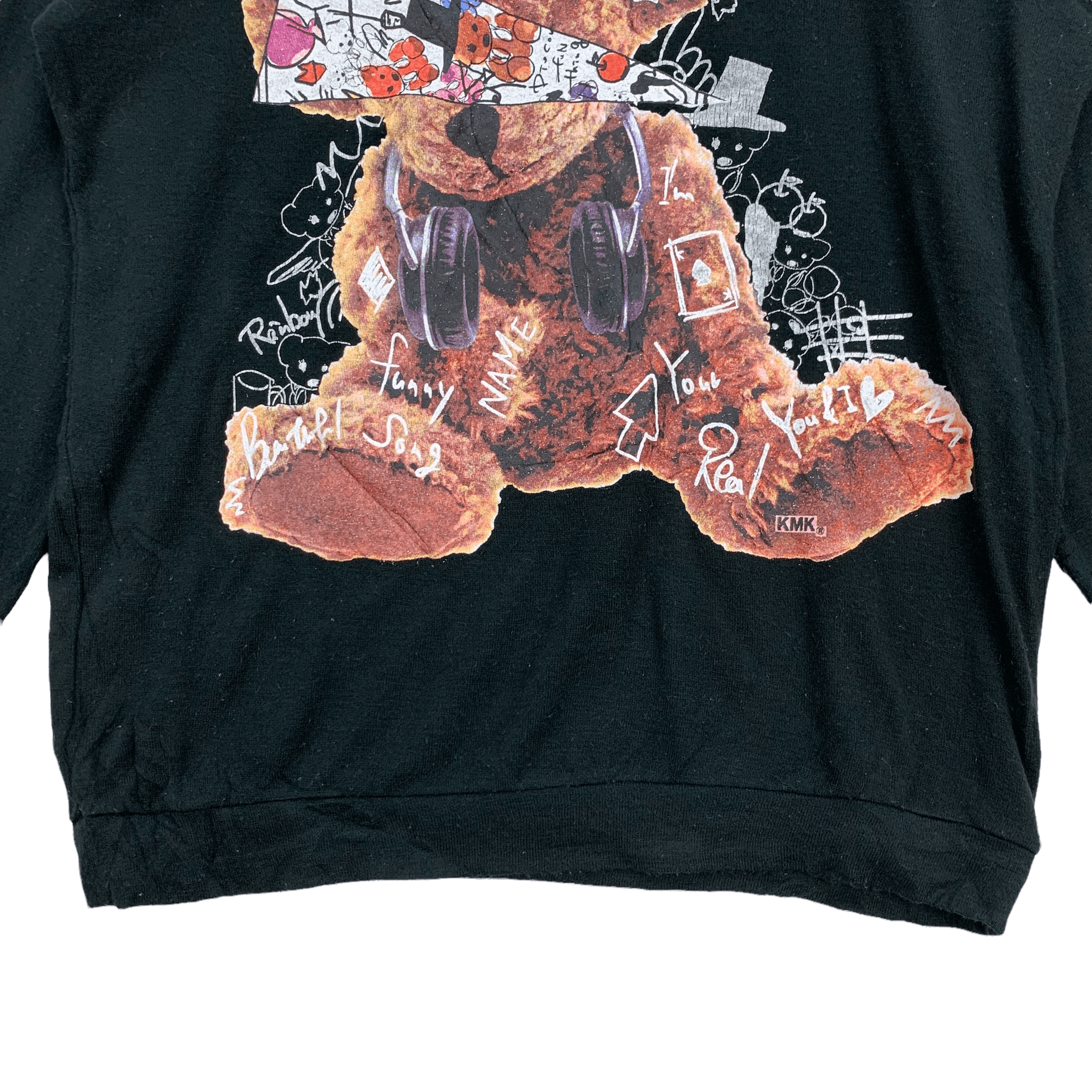 Japanese Brand KMK Japan Brand Teddy Bear Big Logo Sweater #4037-140 Size XL / US 12-14 / IT 48-50 - 4 Thumbnail