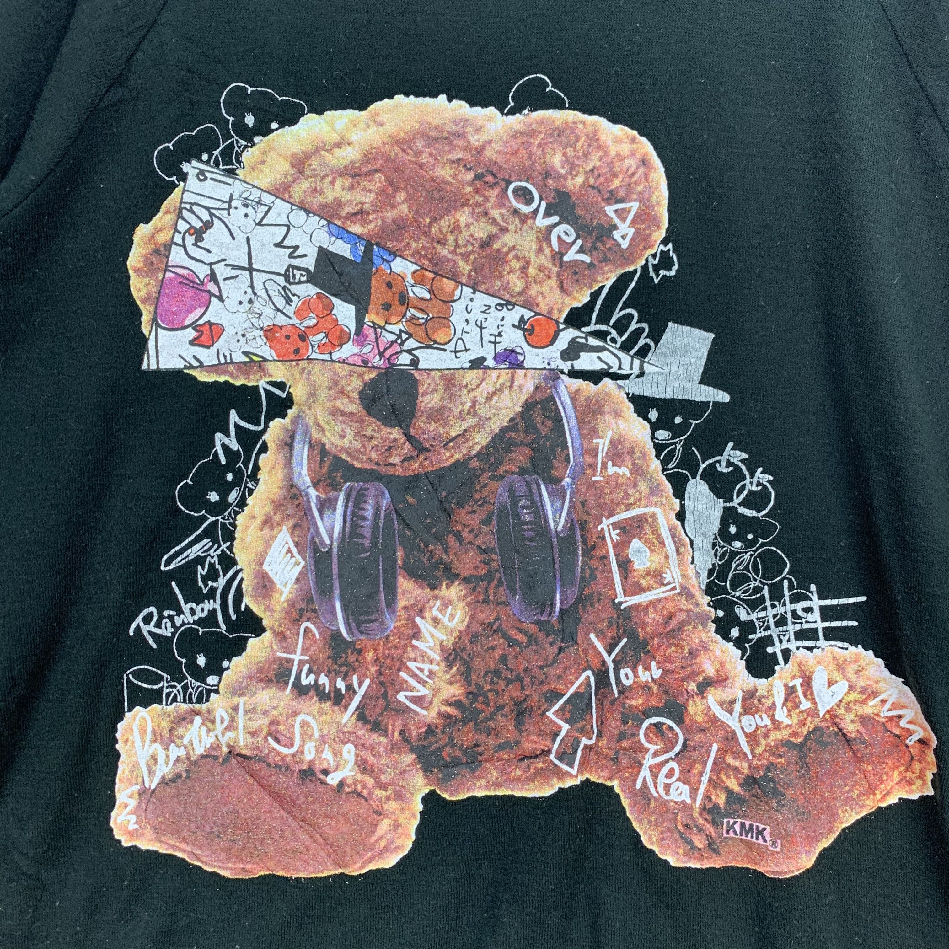 Japanese Brand KMK Japan Brand Teddy Bear Big Logo Sweater #4037-140 Size XL / US 12-14 / IT 48-50 - 3 Thumbnail