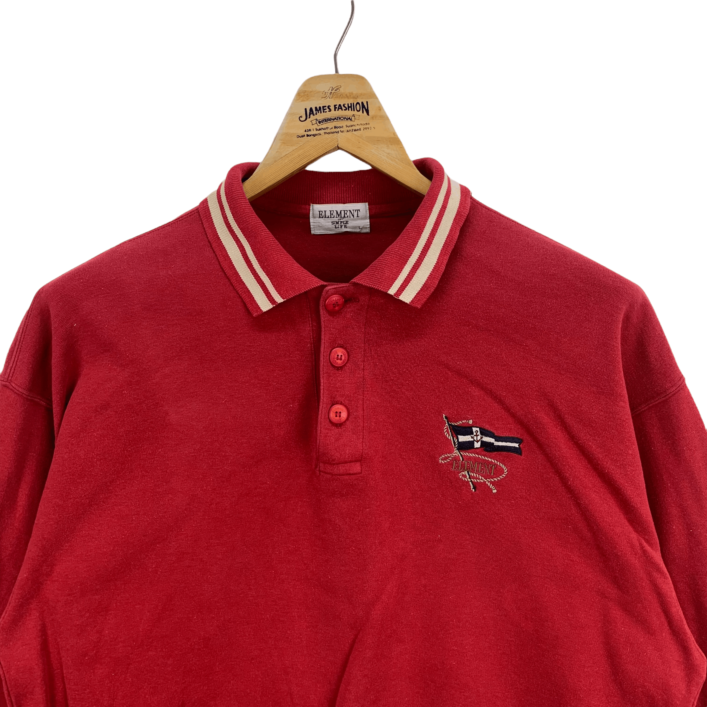 Element Element Small Logo Collared Sweatshirts #3898-135 Size US L / EU 52-54 / 3 - 2 Thumbnail