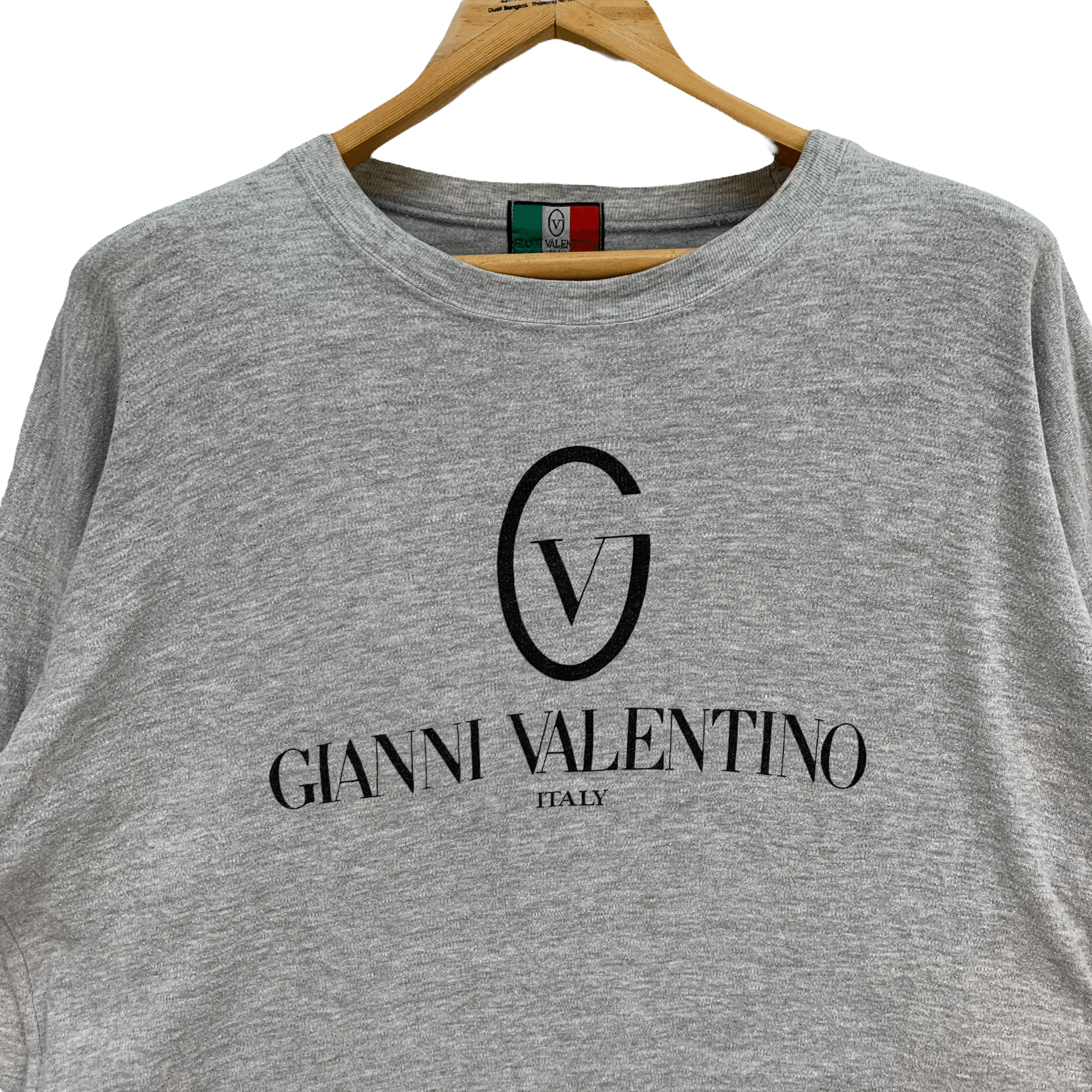 Gianni Valentino Gianni Valentino Big Logo Long Sleeve T Shirt #4010-139 Size US L / EU 52-54 / 3 - 2 Thumbnail