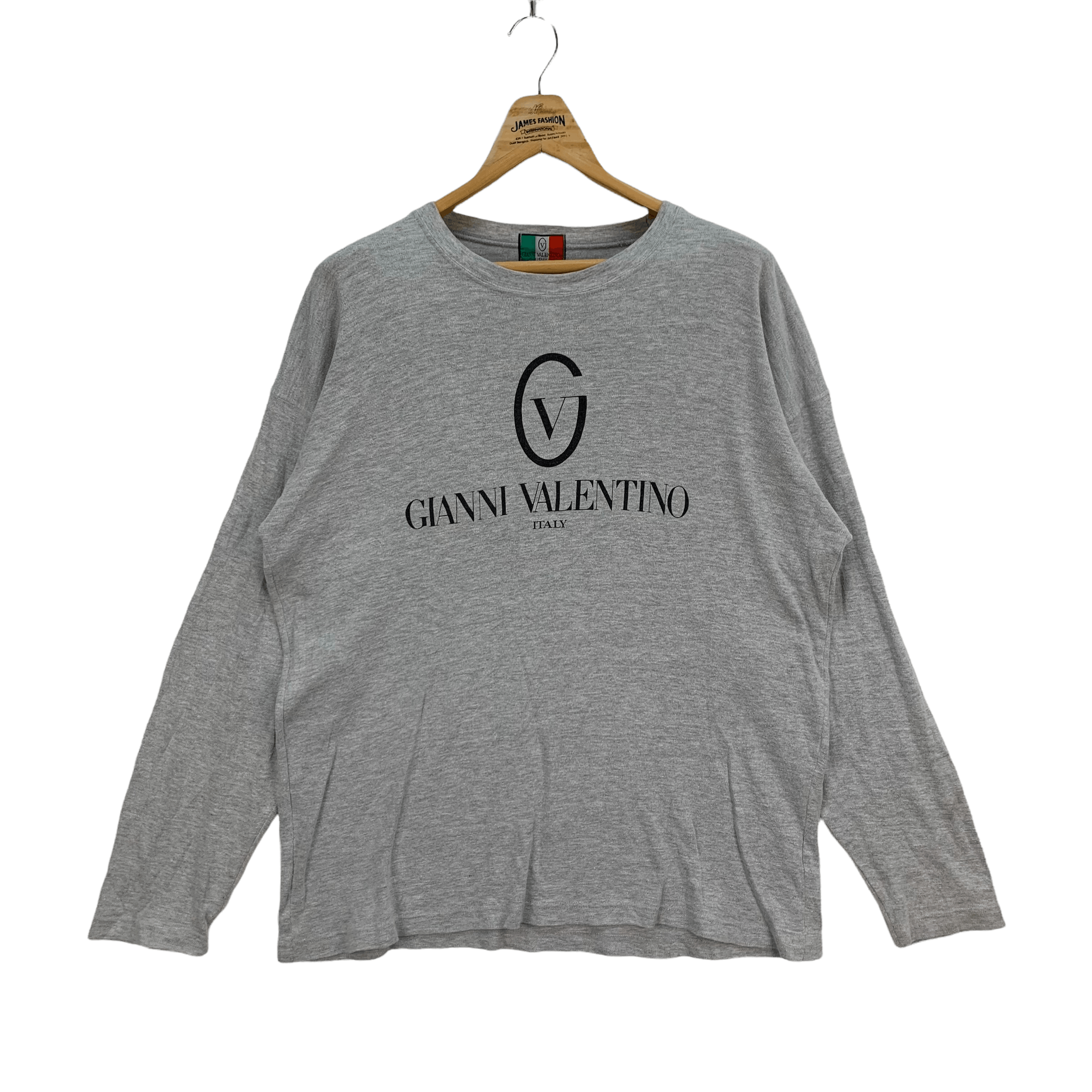 Gianni Valentino Gianni Valentino Big Logo Long Sleeve T Shirt #4010-139 Size US L / EU 52-54 / 3 - 1 Thumbnail