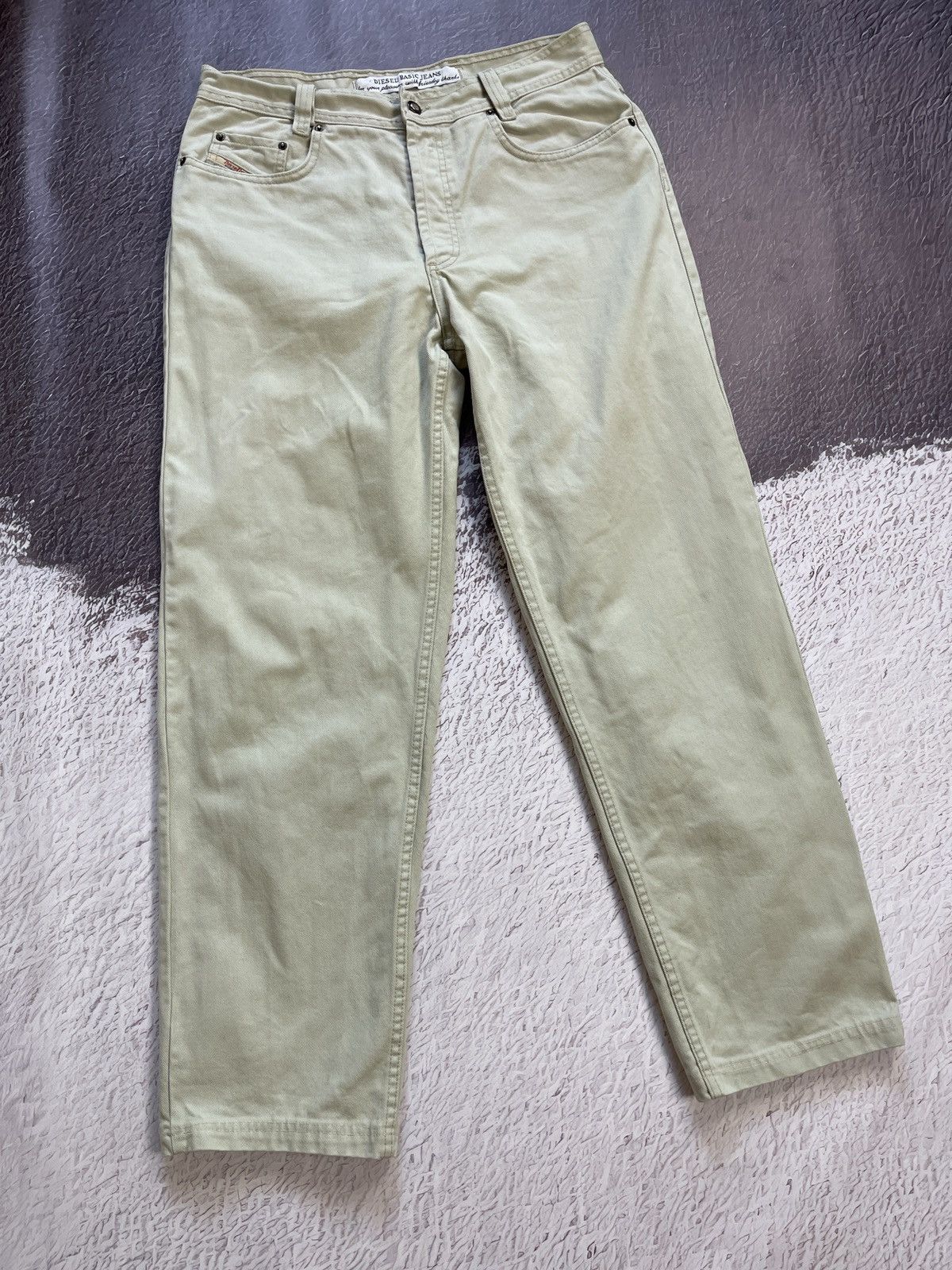 Diesel Diesel basic jeans vintage 90s beige mod snake denim jeans Size US 34 / EU 50 - 5 Thumbnail