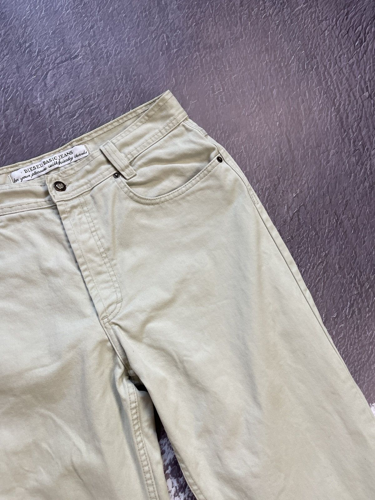 Diesel Diesel basic jeans vintage 90s beige mod snake denim jeans Size US 34 / EU 50 - 10 Thumbnail