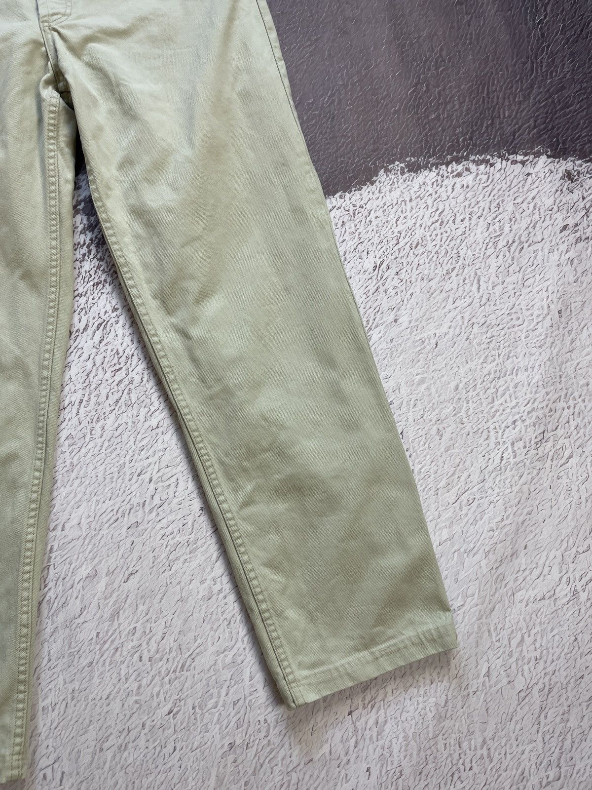 Diesel Diesel basic jeans vintage 90s beige mod snake denim jeans Size US 34 / EU 50 - 7 Thumbnail