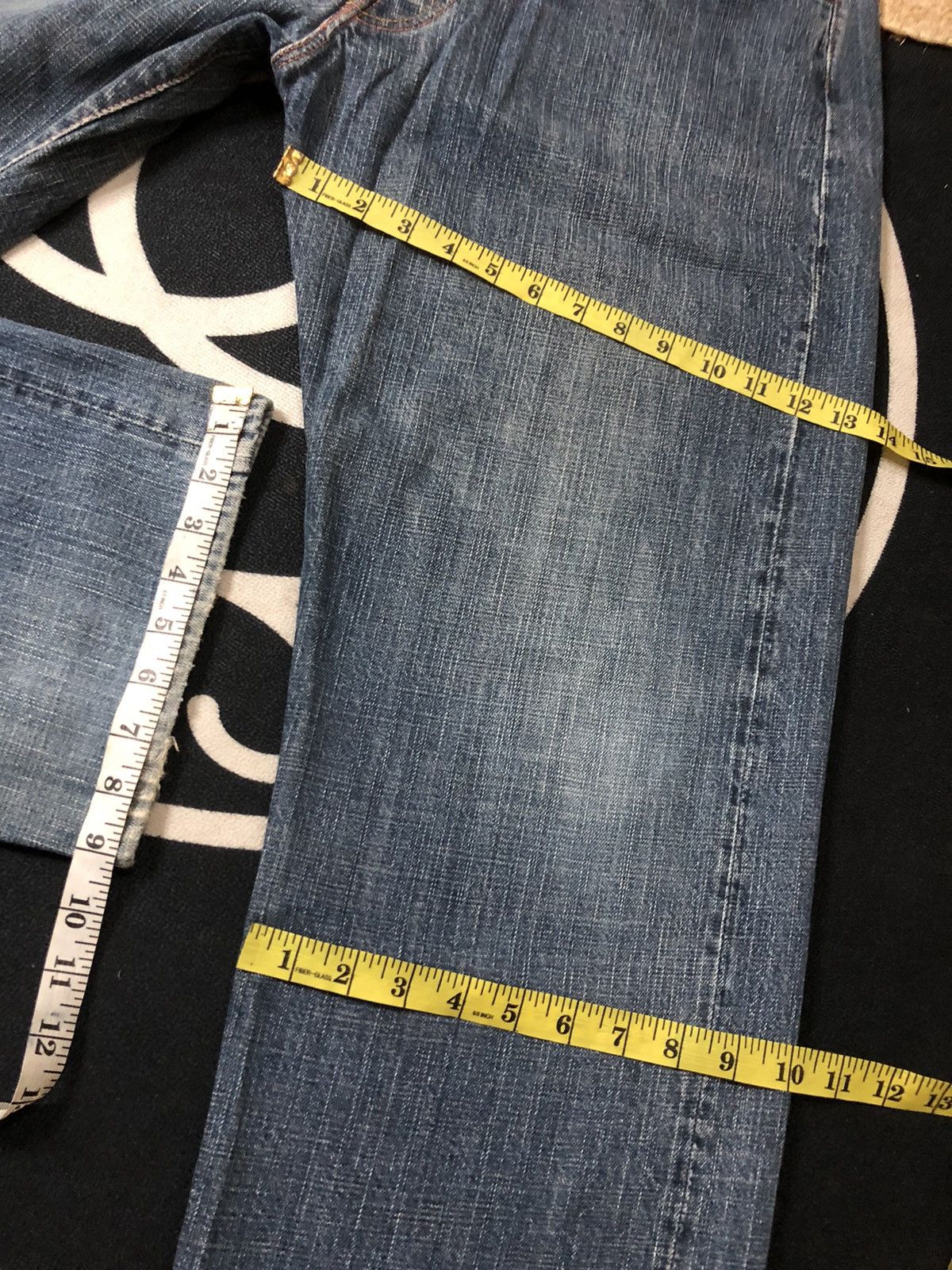 Evisu × Vintage VINTAGE EVISU SELVEDGE TIGER EMBROIDERY BACK POCKET DENIM Size US 35 - 19 Thumbnail