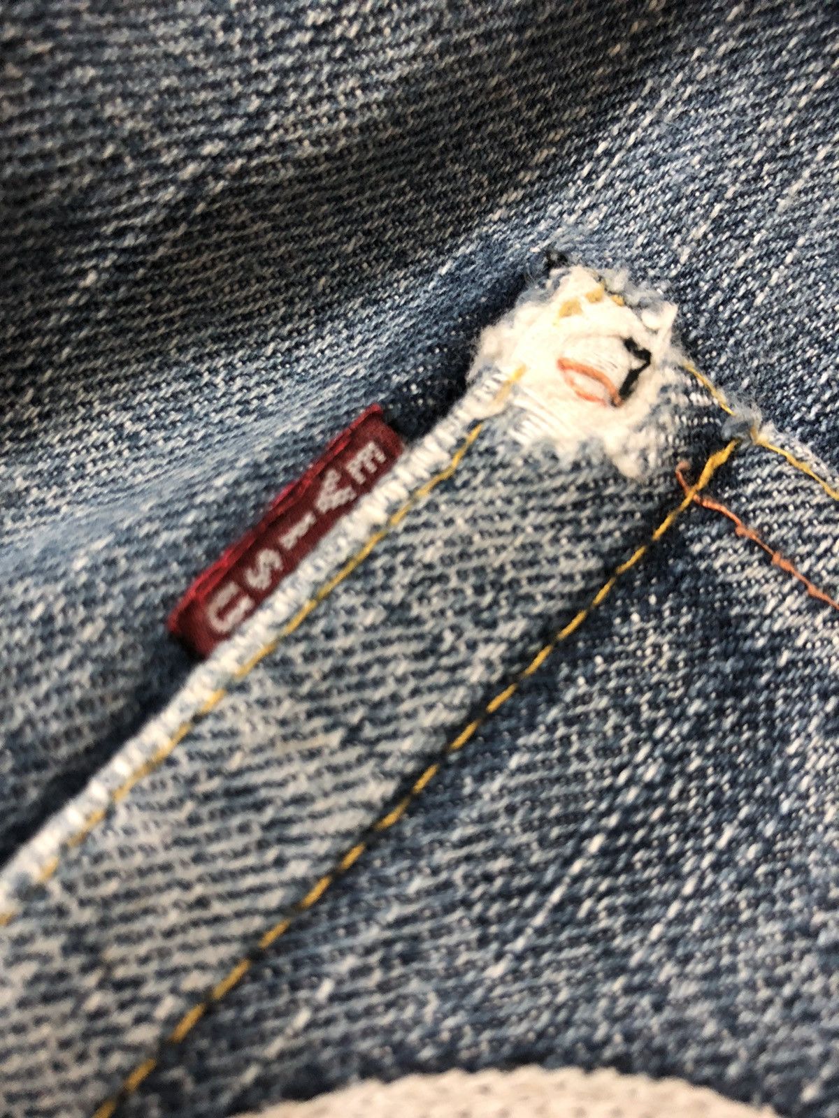 Evisu × Vintage VINTAGE EVISU SELVEDGE TIGER EMBROIDERY BACK POCKET DENIM Size US 35 - 4 Thumbnail