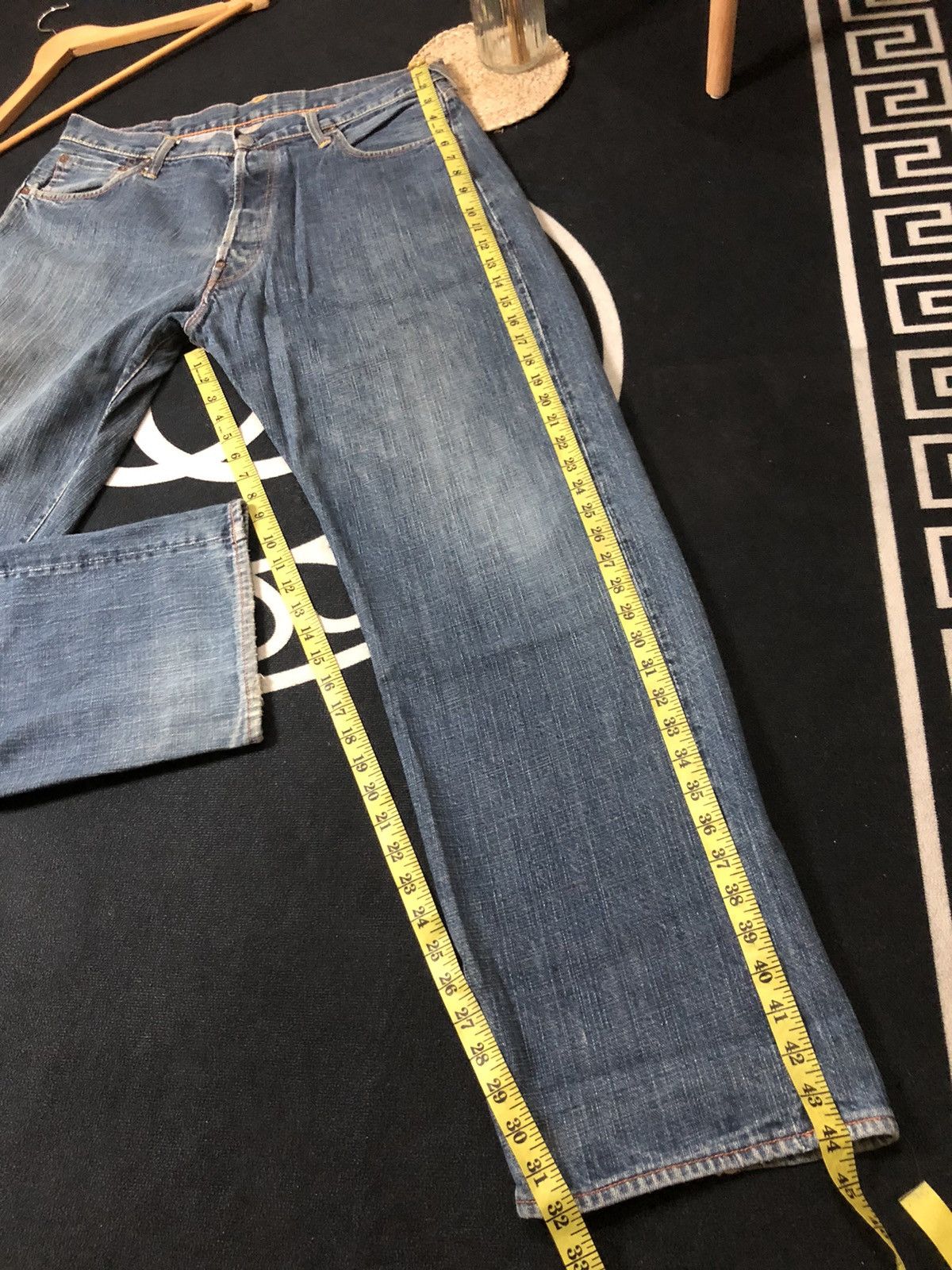 Evisu × Vintage VINTAGE EVISU SELVEDGE TIGER EMBROIDERY BACK POCKET DENIM Size US 35 - 20 Thumbnail