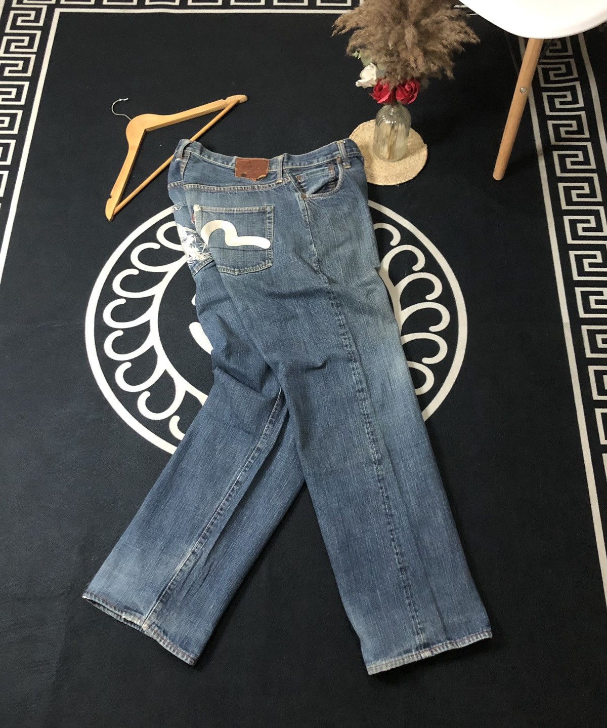 Evisu × Vintage VINTAGE EVISU SELVEDGE TIGER EMBROIDERY BACK POCKET DENIM Size US 35 - 6 Thumbnail