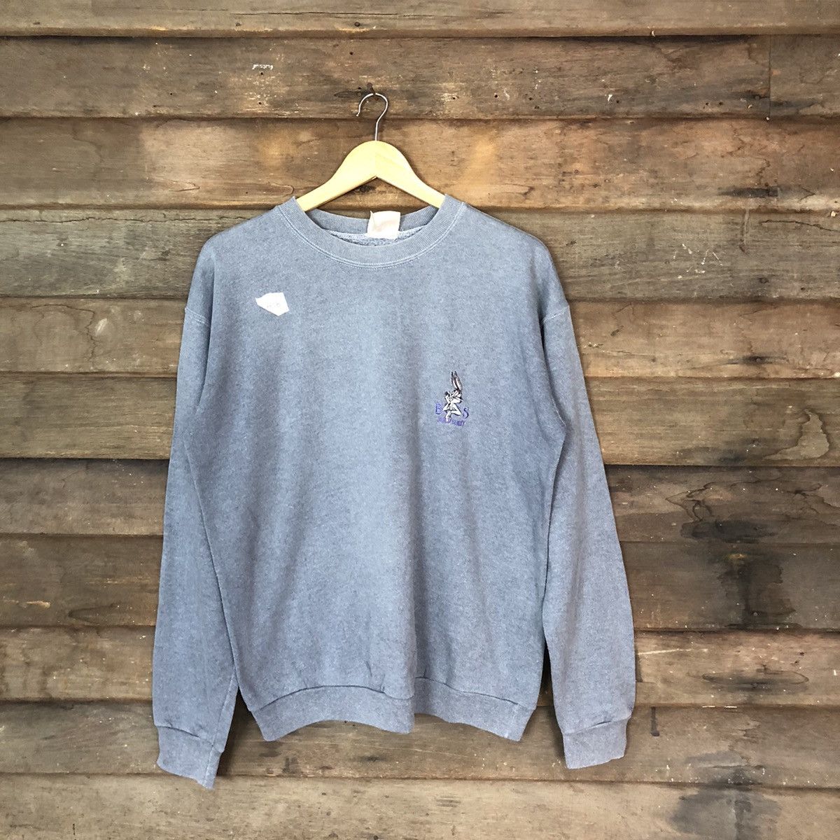Cartoon Network Looney Tunes Bugs Bunny Vintage faded Grey Sweatshirt #349B Size US L / EU 52-54 / 3 - 1 Thumbnail