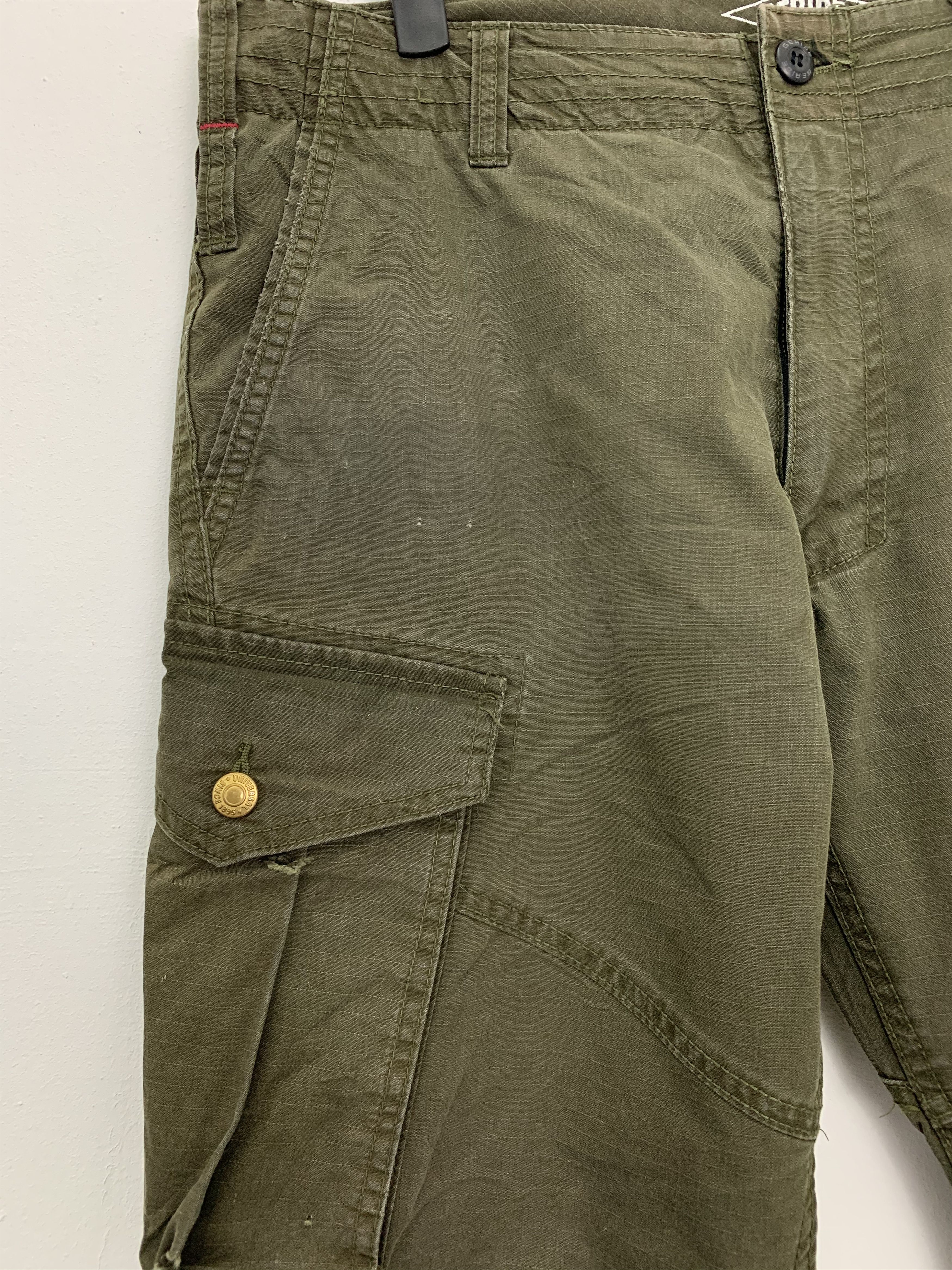 Japanese Brand Cargo GERIDE Work Multipocket Utility Pants #167 Size US 30 / EU 46 - 4 Thumbnail