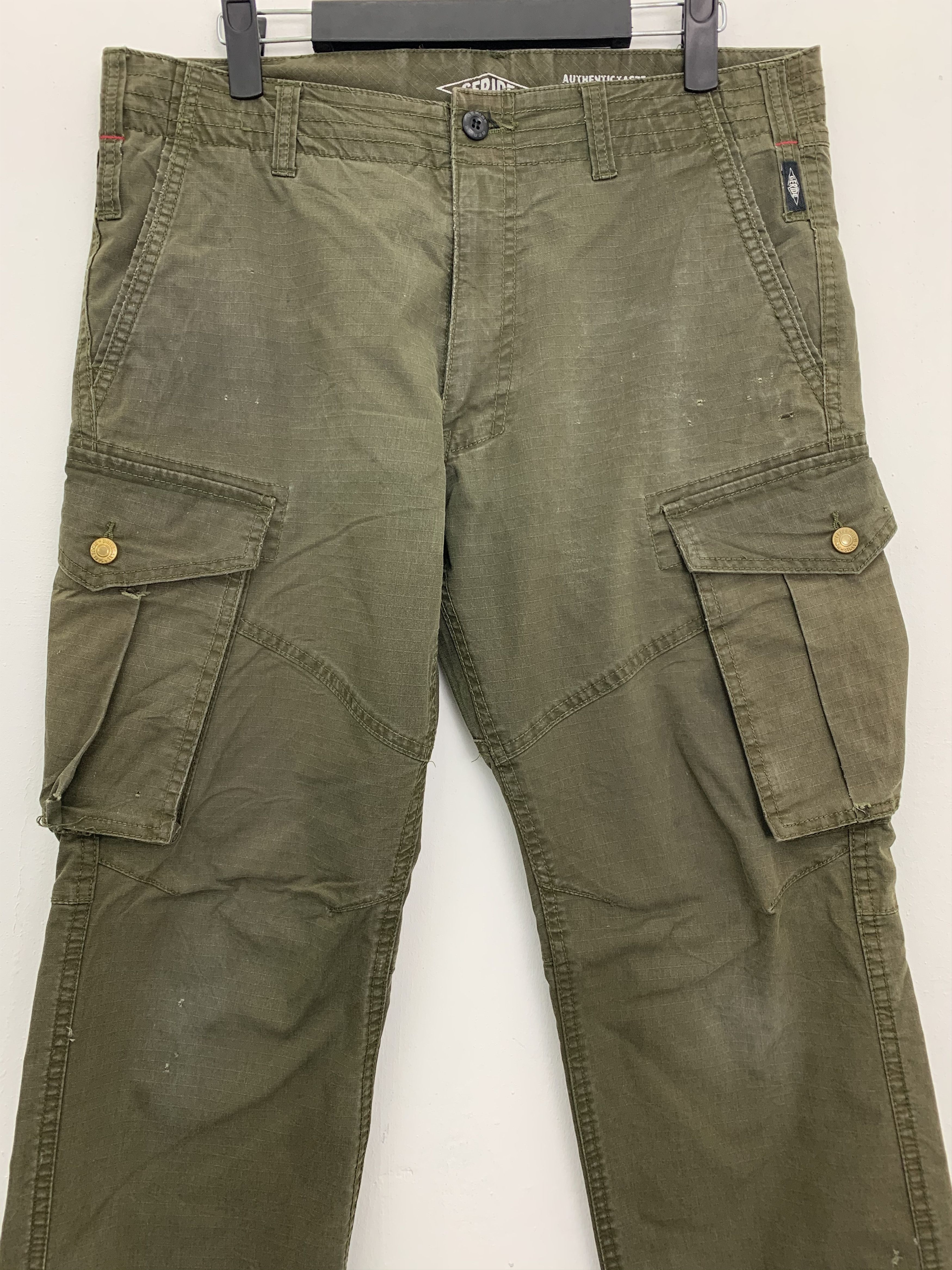 Japanese Brand Cargo GERIDE Work Multipocket Utility Pants #167 Size US 30 / EU 46 - 2 Thumbnail