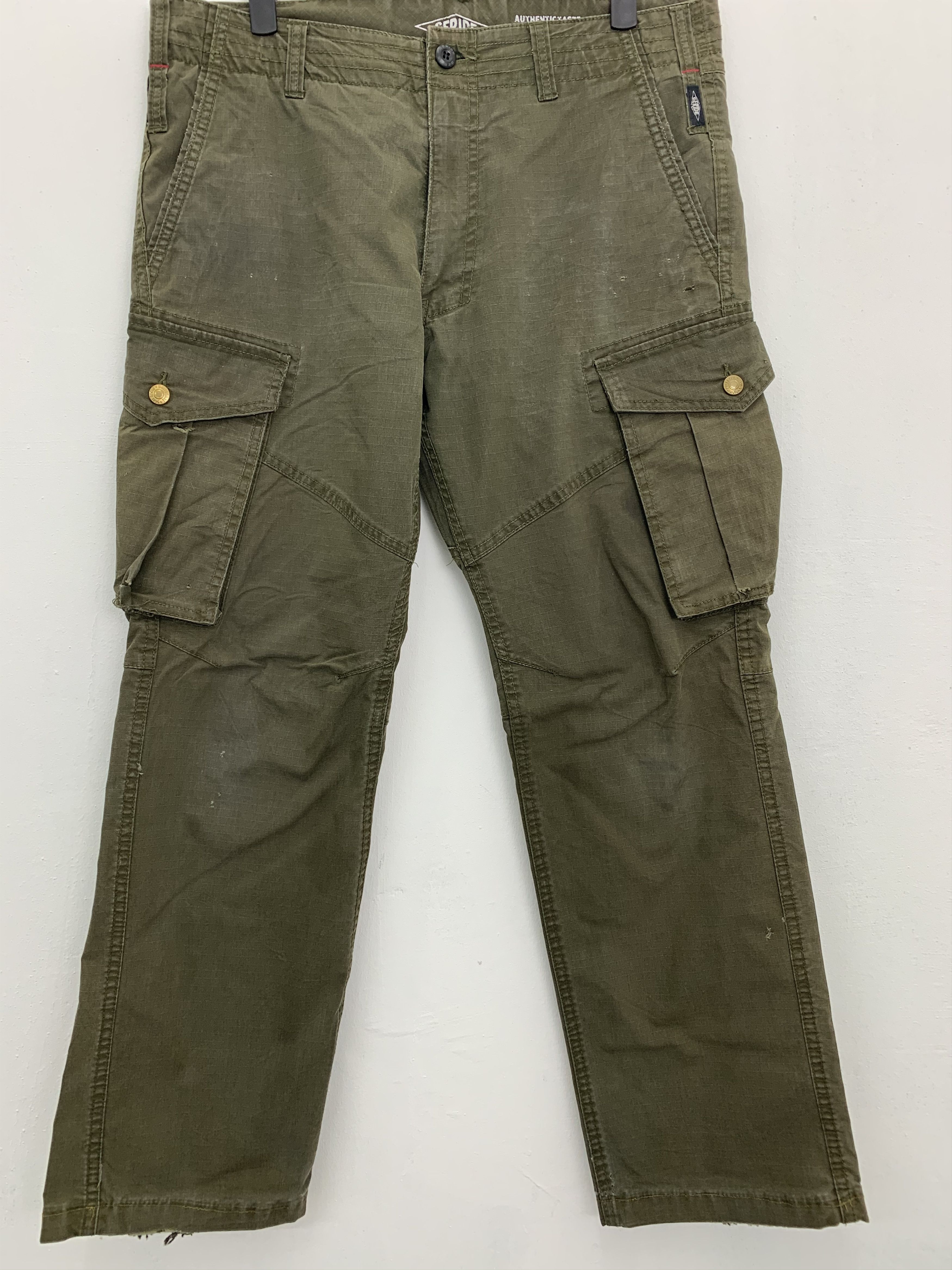 Japanese Brand Cargo GERIDE Work Multipocket Utility Pants #167 Size US 30 / EU 46 - 1 Thumbnail