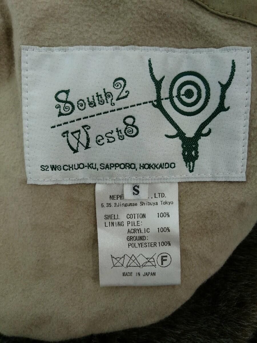South2 West8 Reversible Fur Military Bomber Jacket Size US S / EU 44-46 / 1 - 8 Thumbnail