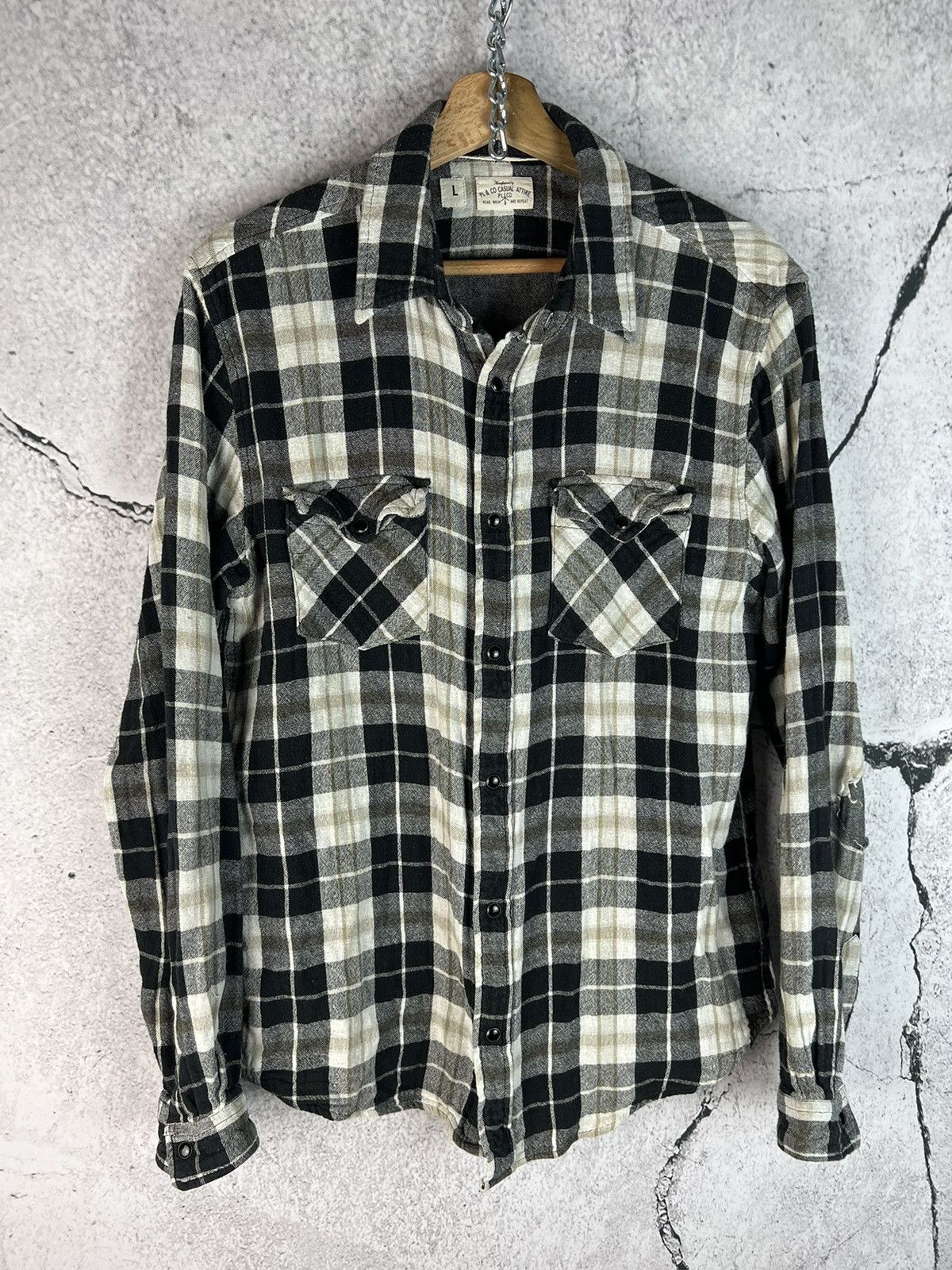 Ralph Lauren Vintage PL & CO Casual Attire Ralph Lauren flannel shirt Size US L / EU 52-54 / 3 - 1 Thumbnail