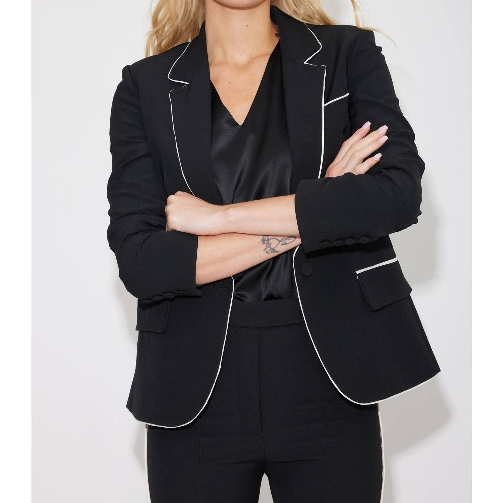 Generation Love Madison Crepe Blazer- Pastel Pink