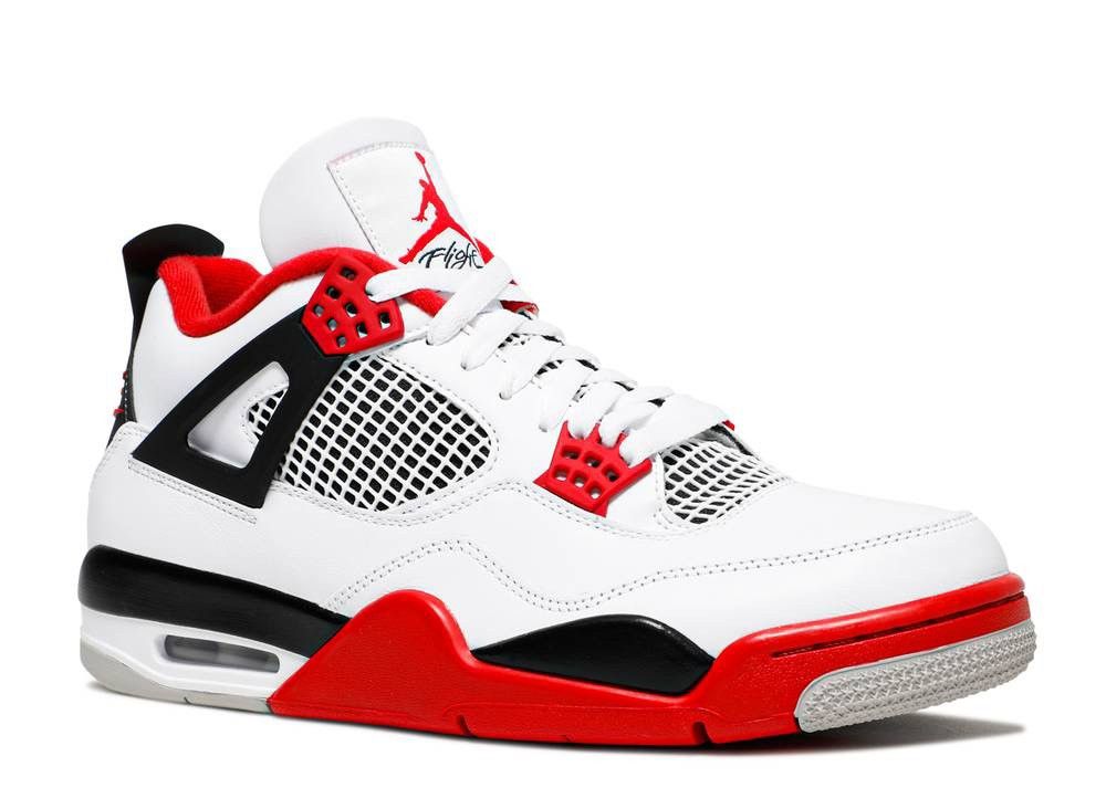 Jordan Brand × Nike × Vintage Jordan 4 Retro Fire Red(2020) Size US 13 / EU 46 - 2 Thumbnail