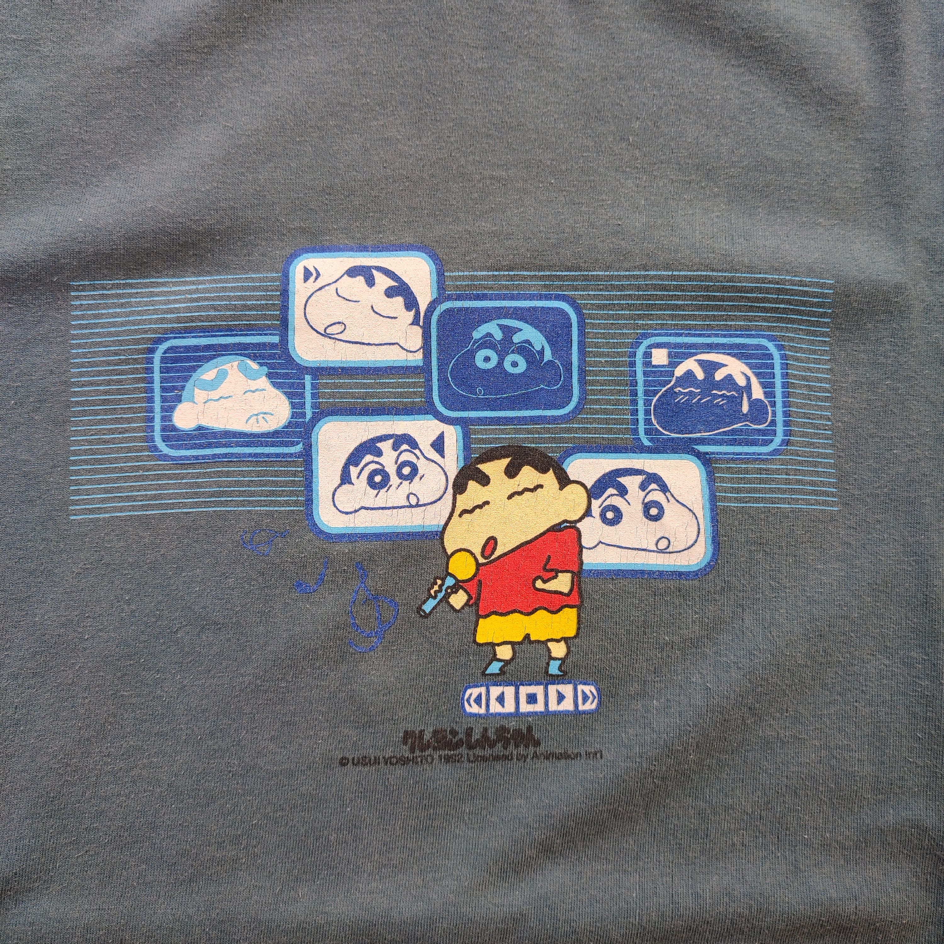 Vintage Crayon Shinchan Tshirt Anime Rare