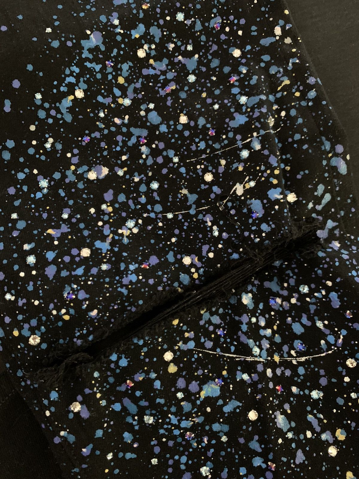 Amiri Amiri Black Crystal Painter Jeans Size US 38 / EU 54 - 4 Thumbnail