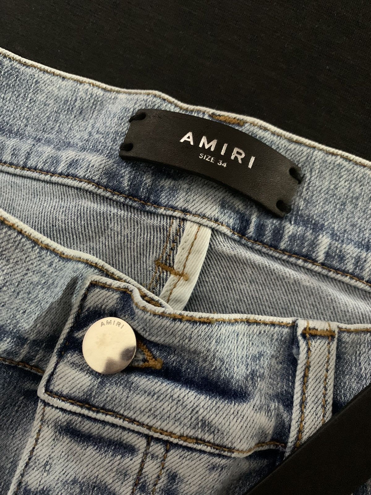 Amiri Amiri Blue Pajama Art Patch Jeans Size US 34 / EU 50 - 5 Thumbnail