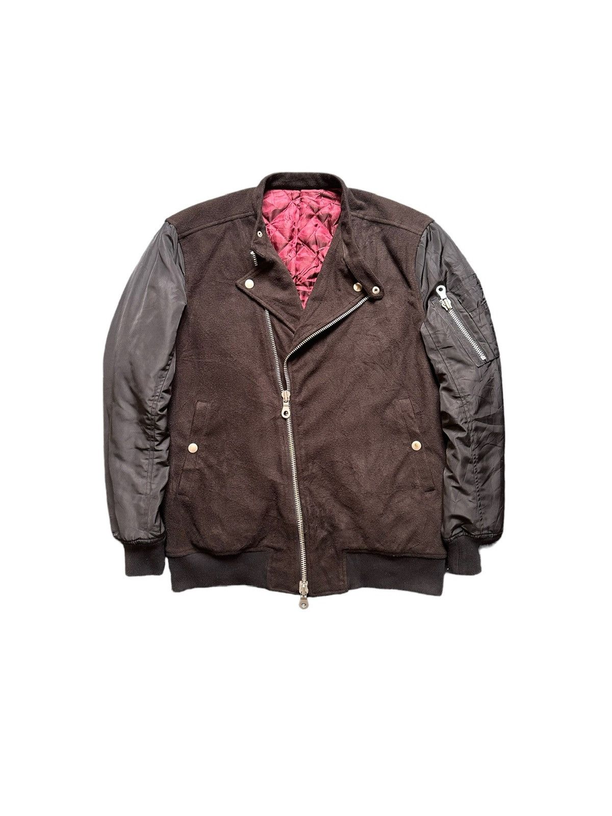 NO ID 00’s NO.ID moleskin bomber zipper jacket Size US M / EU 48-50 / 2 - 4 Thumbnail