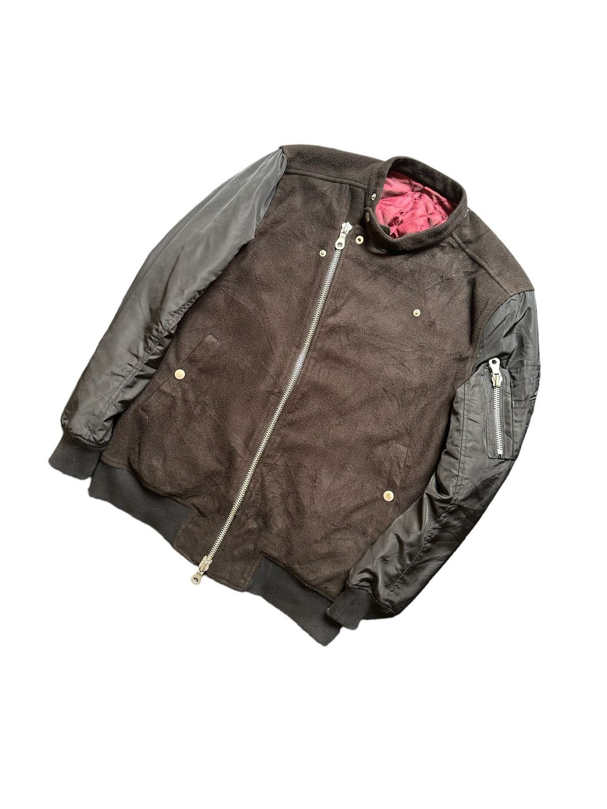 NO ID 00’s NO.ID moleskin bomber zipper jacket Size US M / EU 48-50 / 2 - 7 Thumbnail
