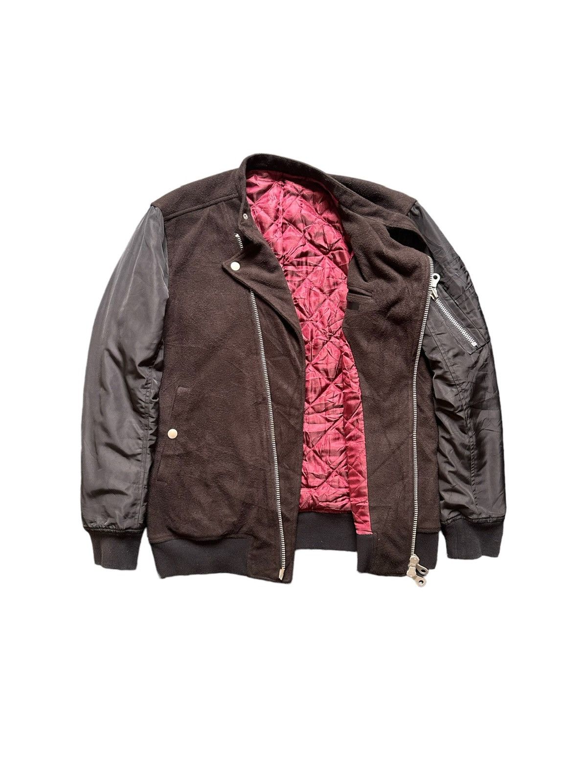 NO ID 00’s NO.ID moleskin bomber zipper jacket Size US M / EU 48-50 / 2 - 5 Thumbnail