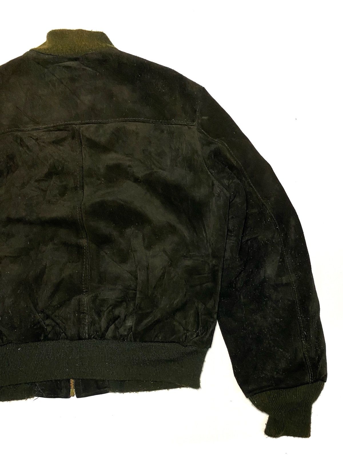 Schott SCHOTT USA Bomber Suede Leather Jacket Size US M / EU 48-50 / 2 - 9 Thumbnail