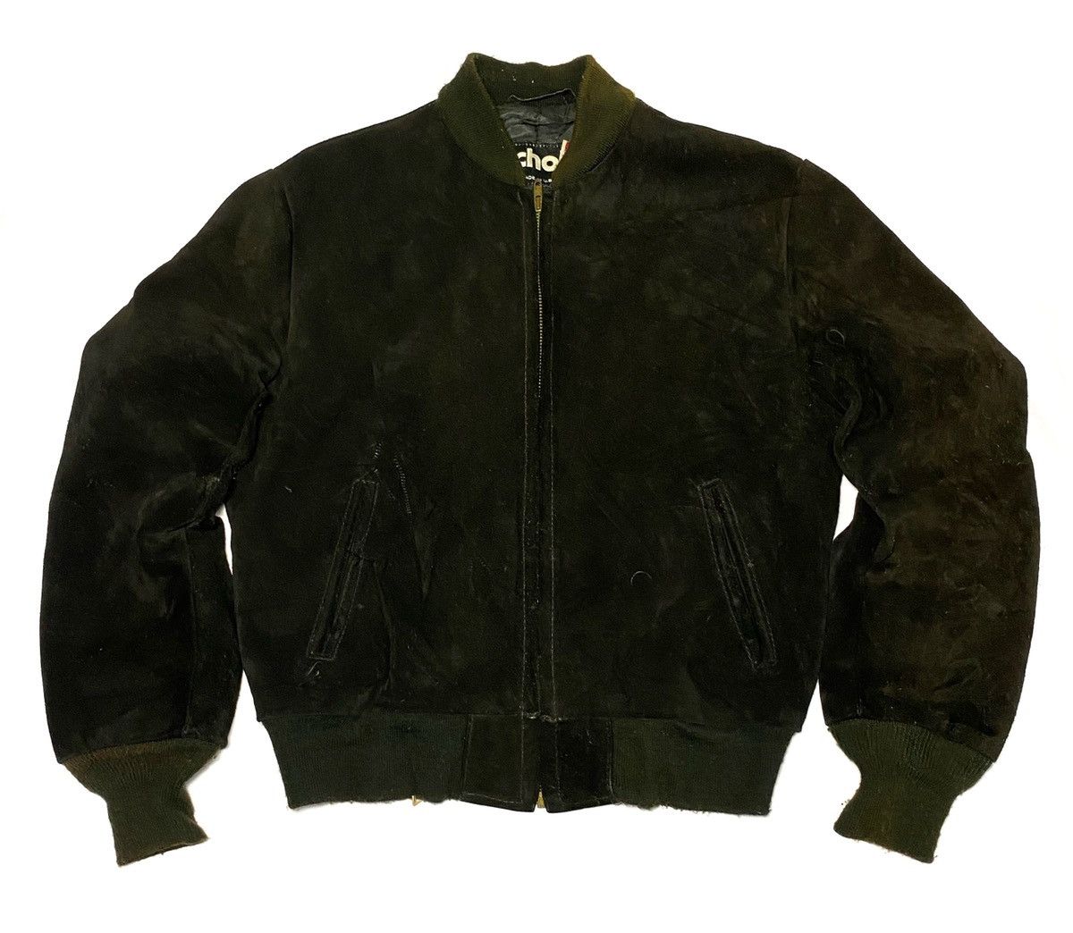 Schott SCHOTT USA Bomber Suede Leather Jacket Size US M / EU 48-50 / 2 - 4 Thumbnail