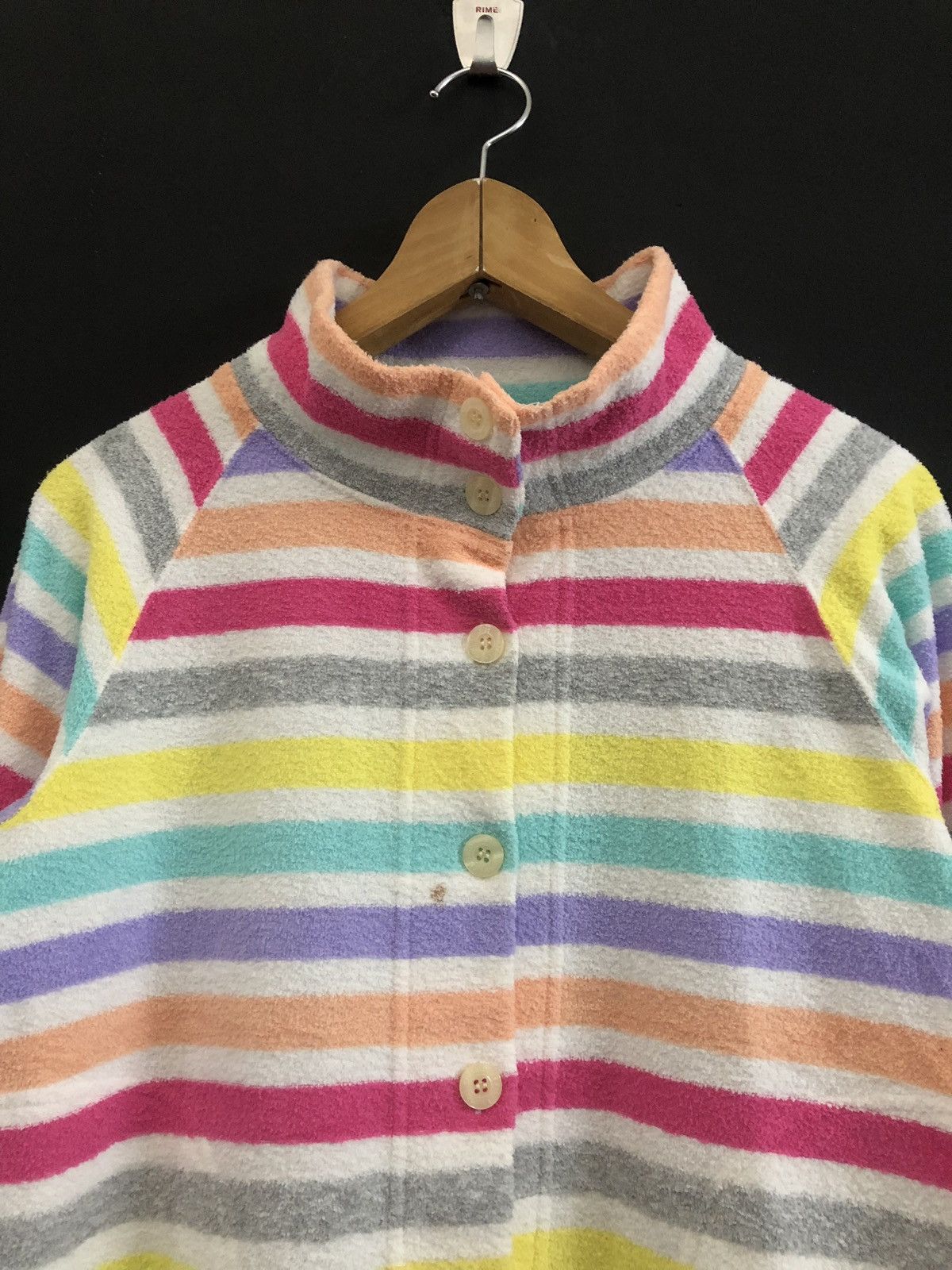 Issey Miyake Tsumori Chisato Sleep Cotton Fleece Multicolor Stripe Size US M / EU 48-50 / 2 - 2 Thumbnail