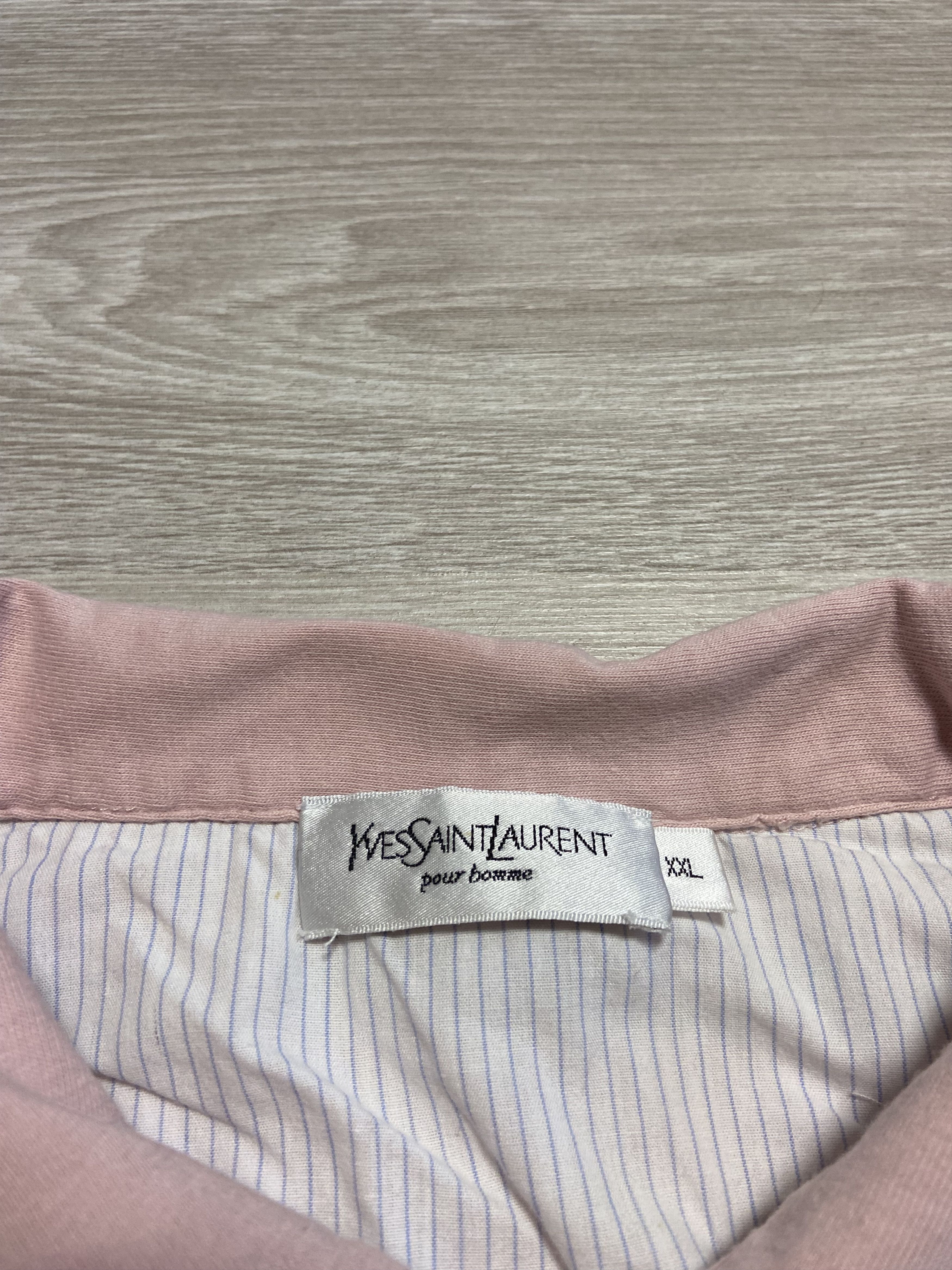 Vintage Vintage YSL Polo Yves Saint Laurent XXL Pink Size US XXL / EU 58 / 5 - 4 Thumbnail