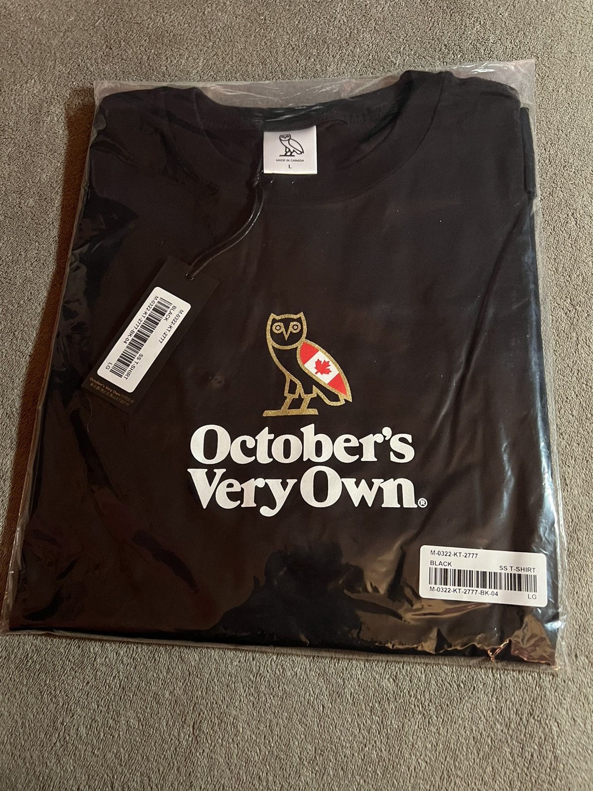 Drake × October's Very Own RARE OVO CANADA FLAG HERITAGE OWL T-SHIRT TEE NEW with tags Size US L / EU 52-54 / 3 - 1 Thumbnail