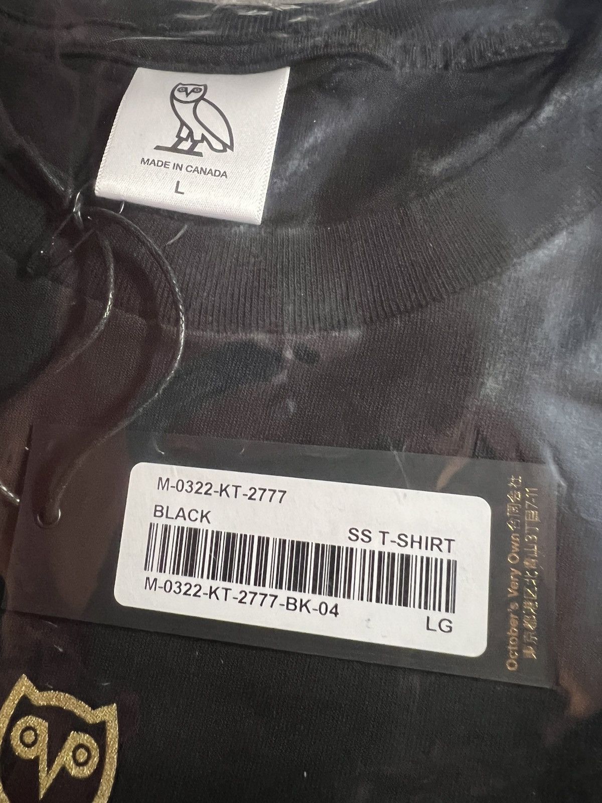 Drake × October's Very Own RARE OVO CANADA FLAG HERITAGE OWL T-SHIRT TEE NEW with tags Size US L / EU 52-54 / 3 - 3 Thumbnail