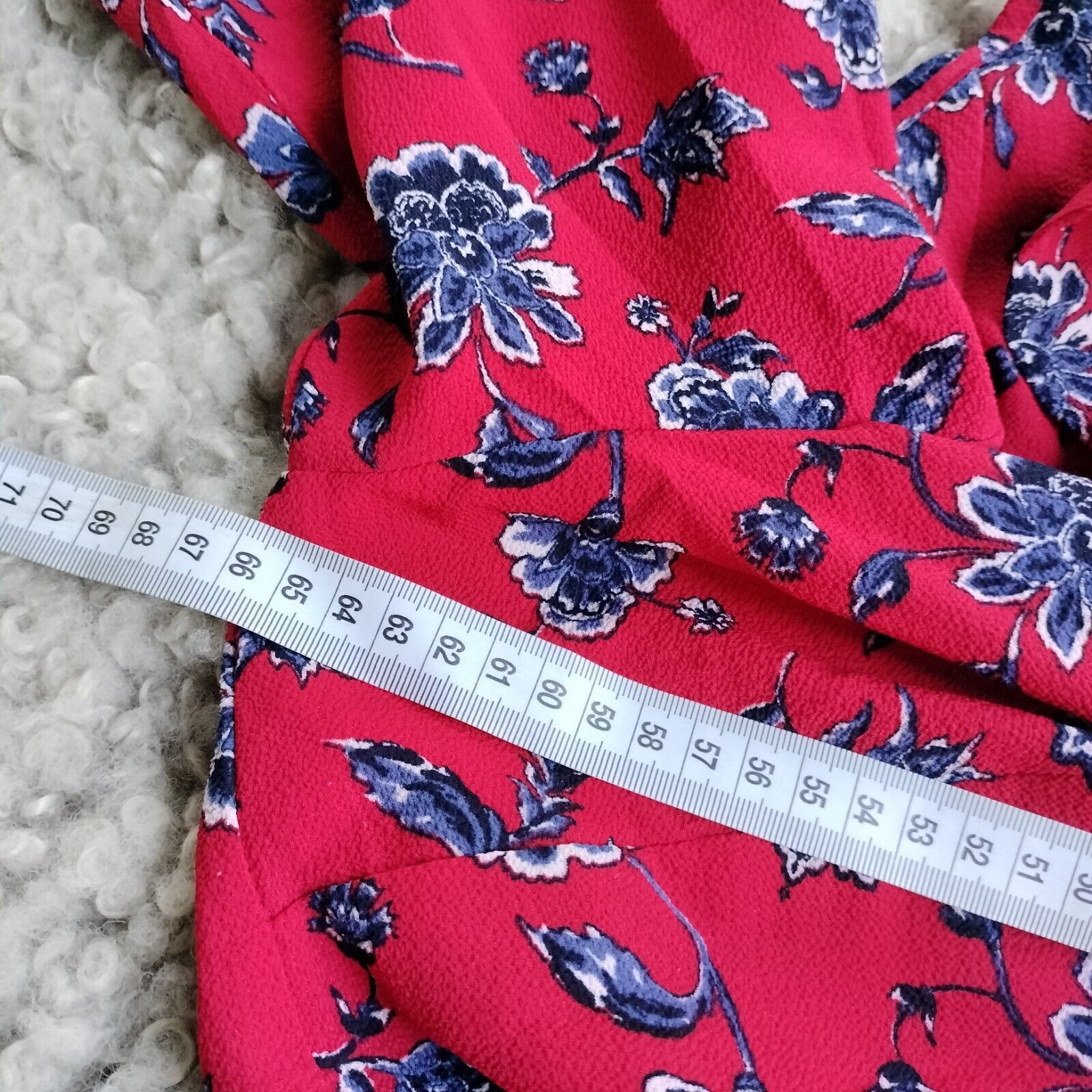 Other Autograph Top Blouse Floral Button Up Crepe Collared Size XXL / US 16-18 / IT 52-54 - 8 Thumbnail