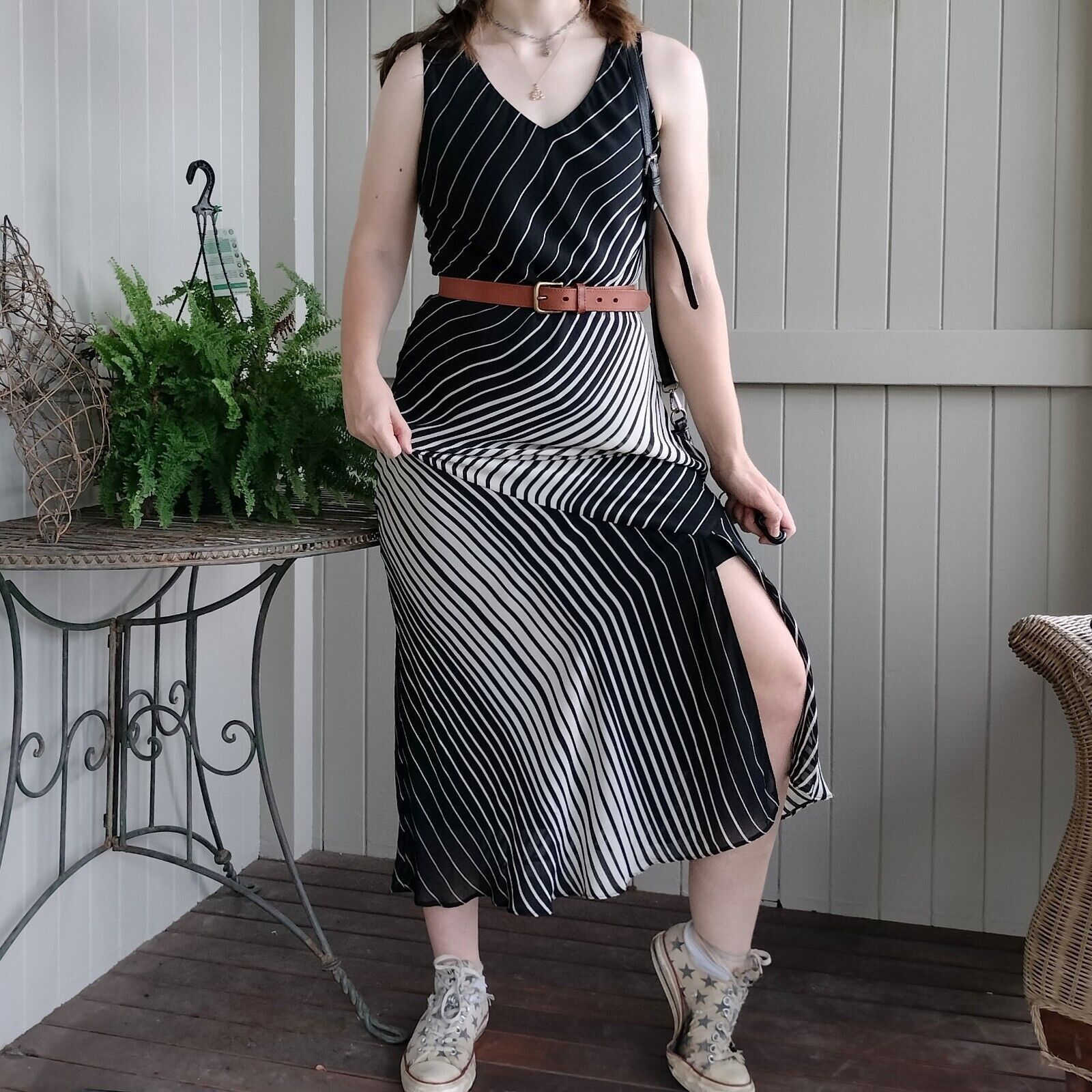 Designer × Vintage Vintage Y2K Wallis Dress Black Maxi Slip Formal Prom Size M / US 6-8 / IT 42-44 - 3 Thumbnail
