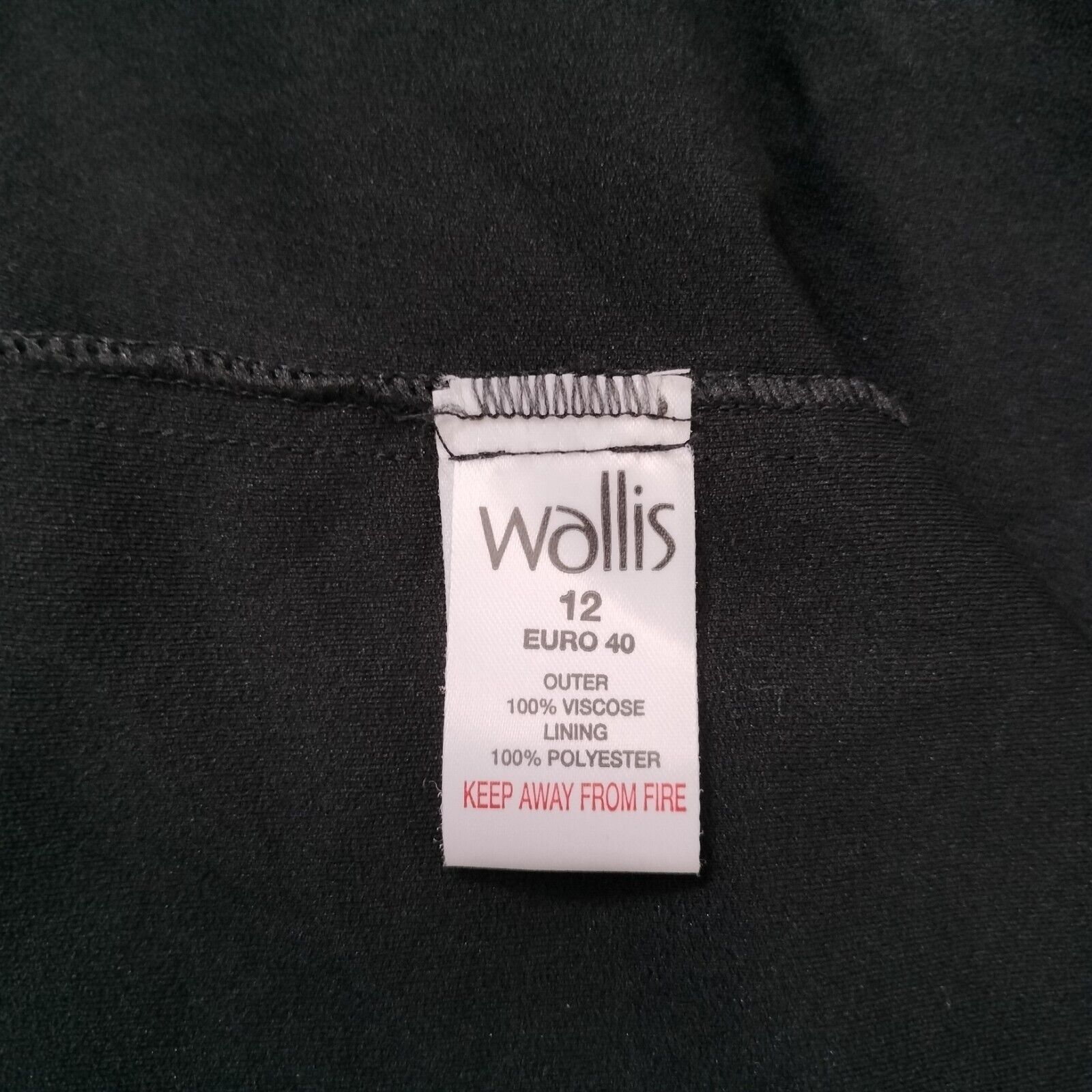 Designer × Vintage Vintage Y2K Wallis Dress Black Maxi Slip Formal Prom Size M / US 6-8 / IT 42-44 - 9 Thumbnail