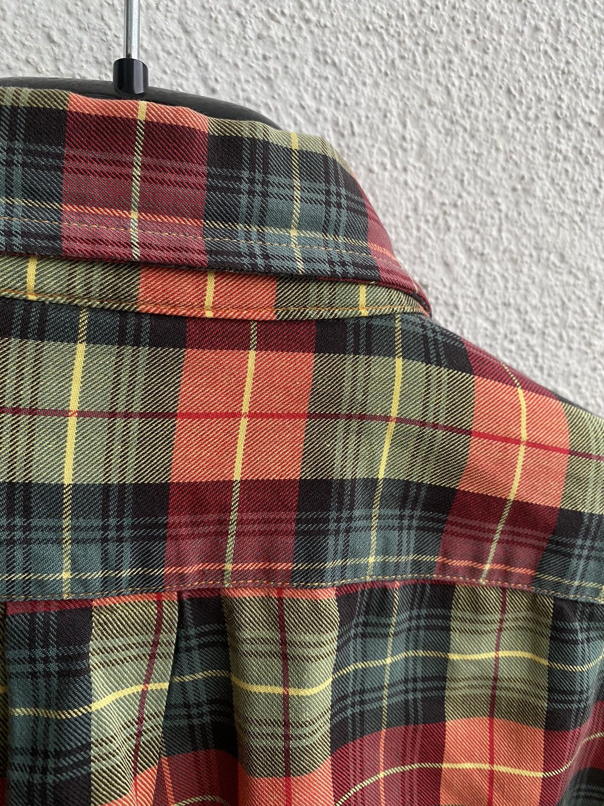 Yves Saint Laurent Plaid YSL Shirt Cotton Logo Soft Size US M / EU 48-50 / 2 - 14 Thumbnail