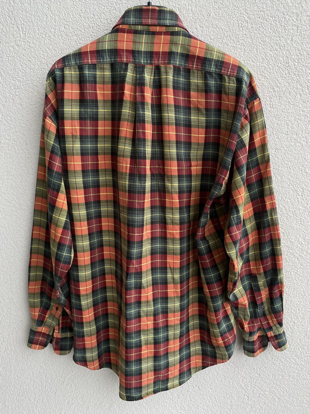 Yves Saint Laurent Plaid YSL Shirt Cotton Logo Soft Size US M / EU 48-50 / 2 - 15 Thumbnail