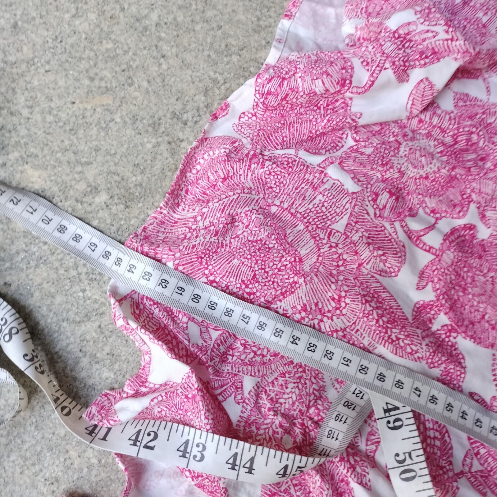 Designer Sportscraft Skirt Pink White Floral Midi A Line High Waist Size 28" / US 6 / IT 42 - 10 Thumbnail