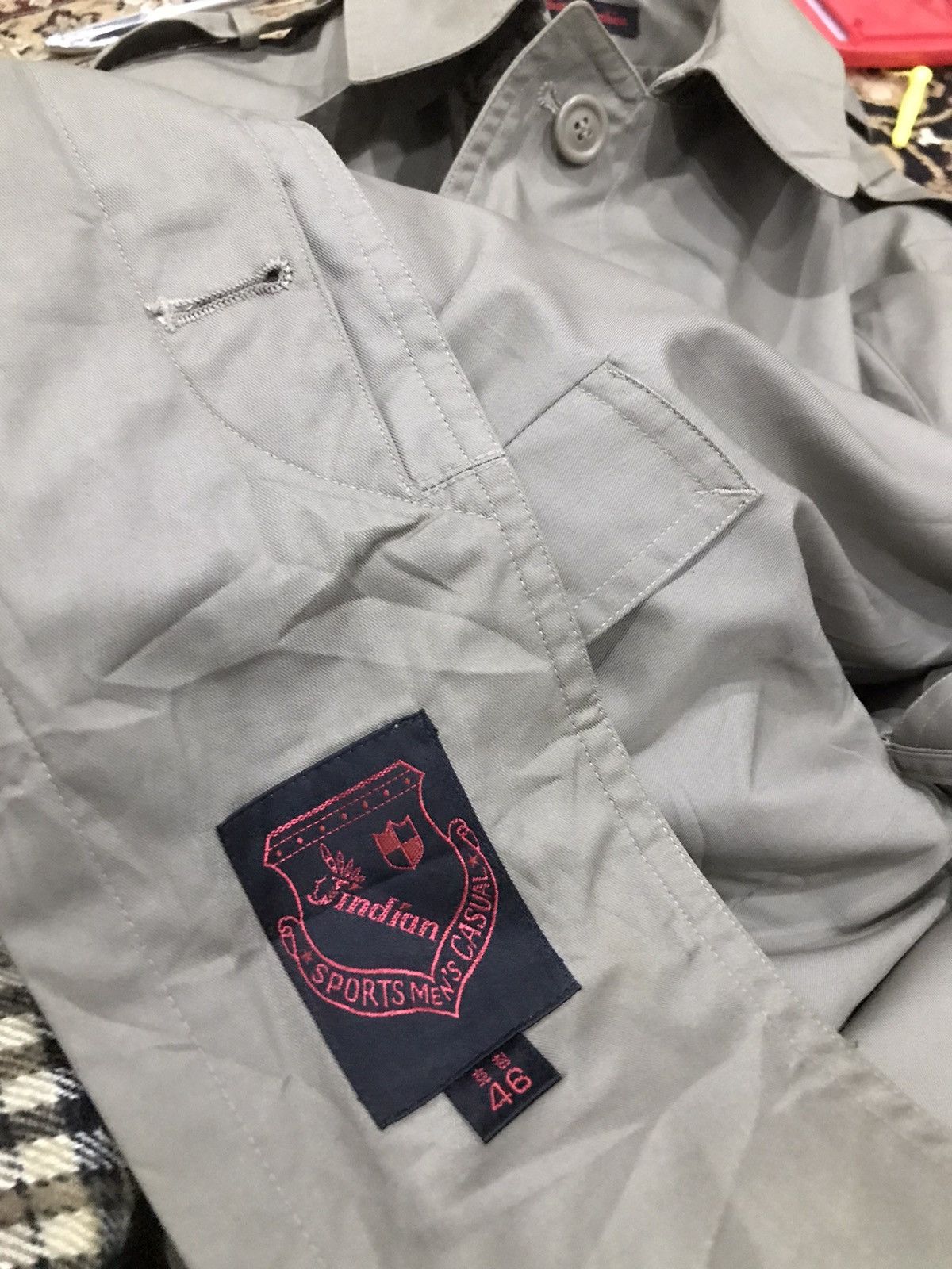 Japanese Brand Indian Fashion for Man trench topover coat Size US L / EU 52-54 / 3 - 11 Thumbnail