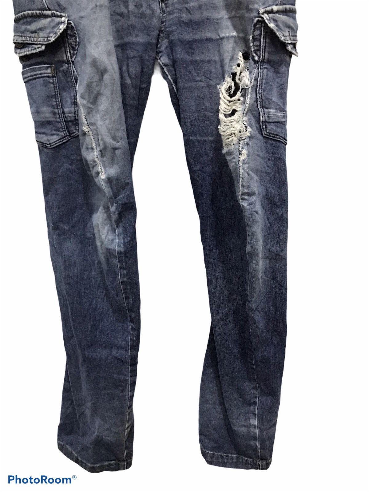 Japanese Brand Evenriver Multipocket Twisted Denim jeans Size US 34 / EU 50 - 2 Thumbnail