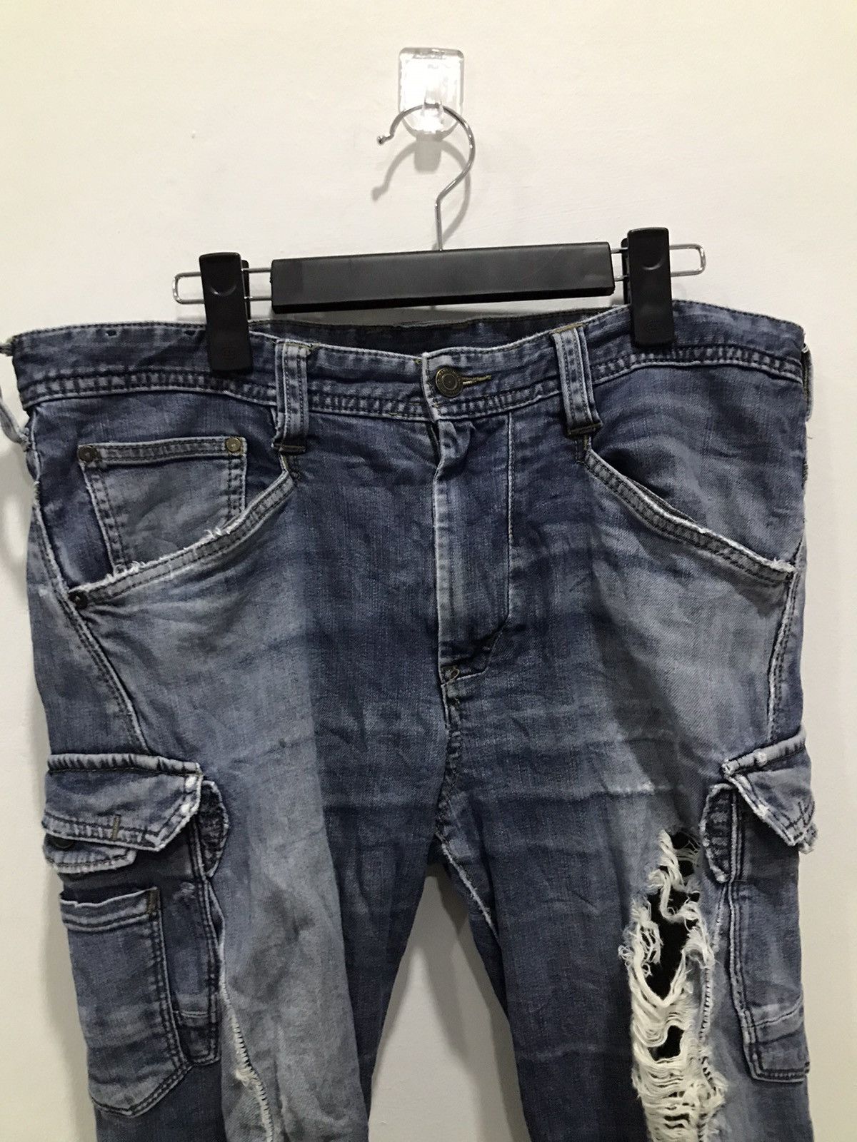 Japanese Brand Evenriver Multipocket Twisted Denim jeans Size US 34 / EU 50 - 9 Thumbnail