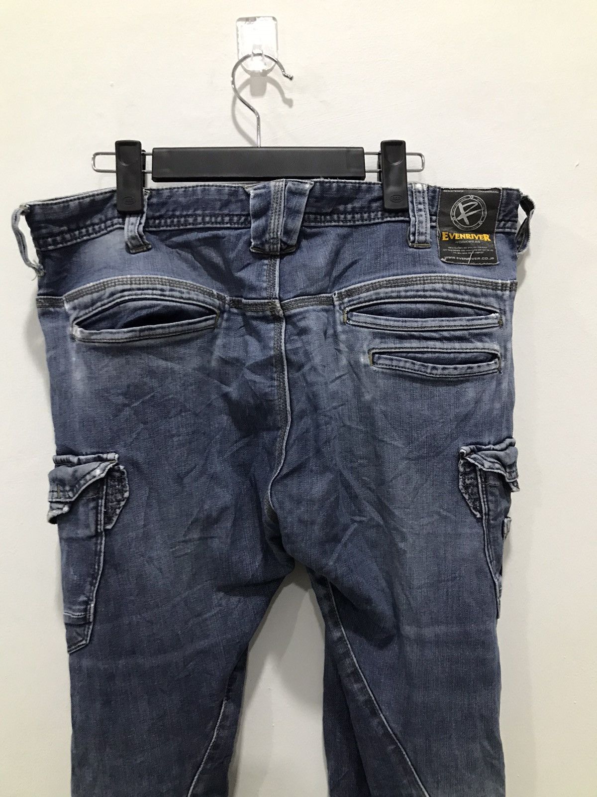 Japanese Brand Evenriver Multipocket Twisted Denim jeans Size US 34 / EU 50 - 14 Thumbnail