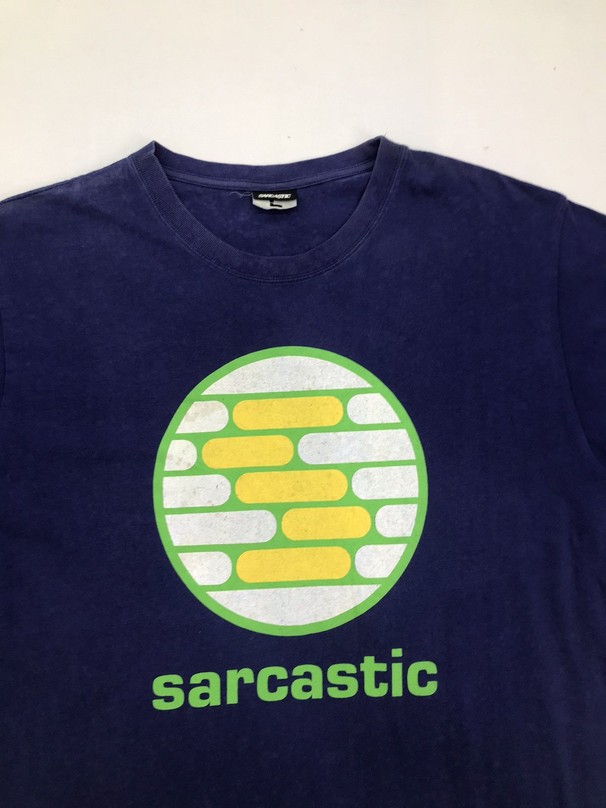 Japanese Brand Rare🔥Vtg SARCASTIC japanese streetwear tee shirt Size US L / EU 52-54 / 3 - 3 Thumbnail