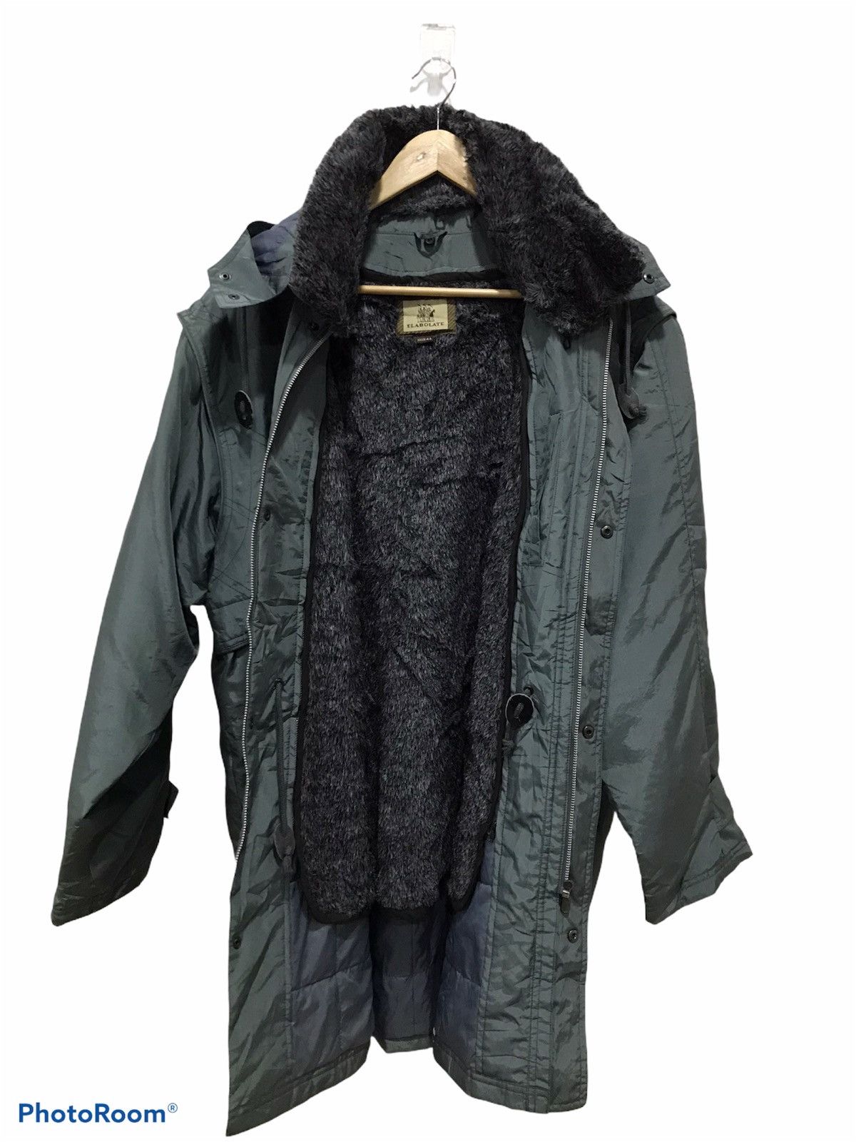 Japanese Brand Elabolate Fur sherpa hooded Jacket Size US XL / EU 56 / 4 - 3 Thumbnail
