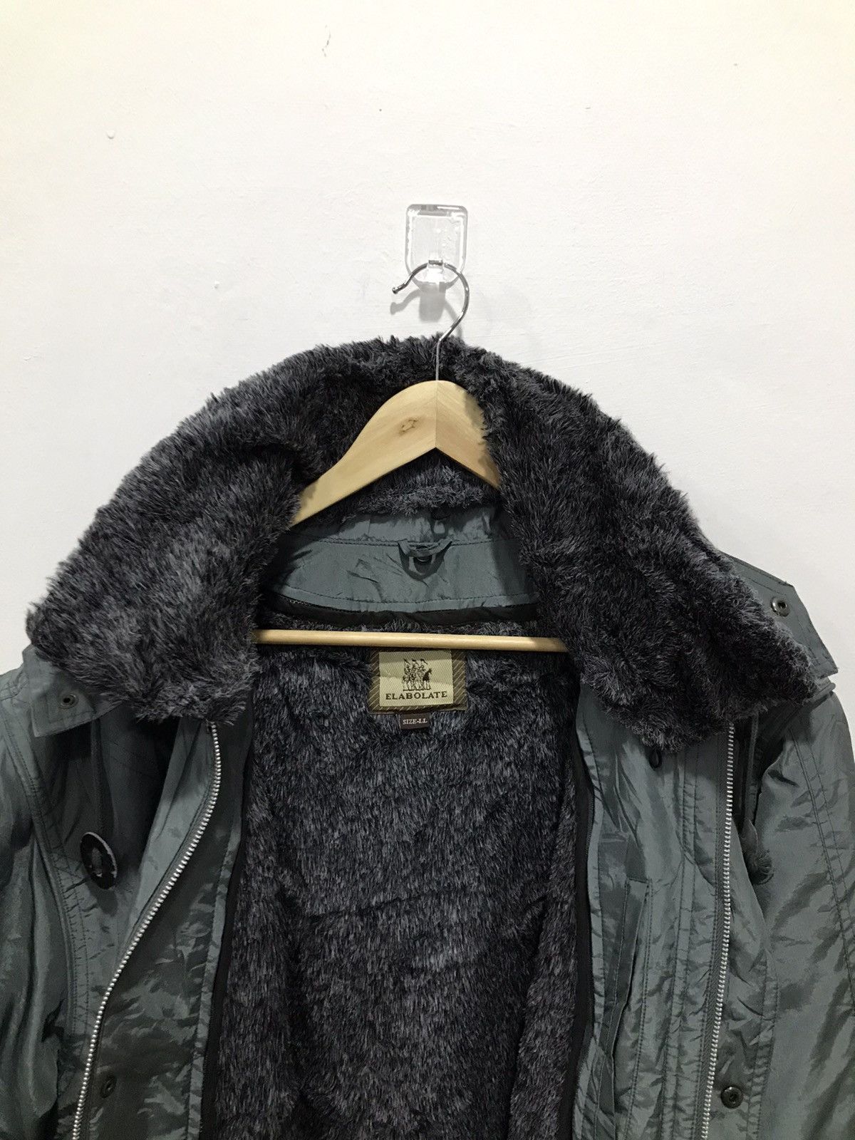 Japanese Brand Elabolate Fur sherpa hooded Jacket Size US XL / EU 56 / 4 - 11 Thumbnail