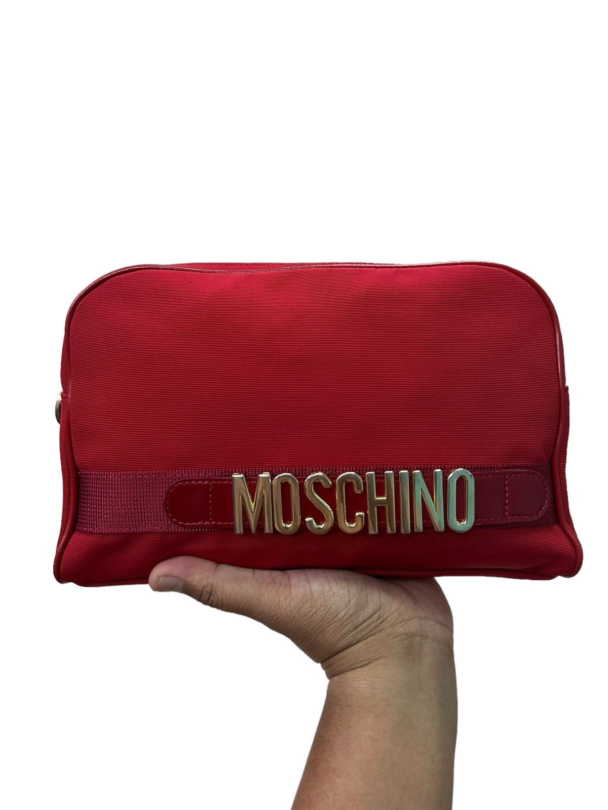 Moschino AUTHENTIC MOSCHINO POUCH CLUTCH BAG Size ONE SIZE - 5 Thumbnail